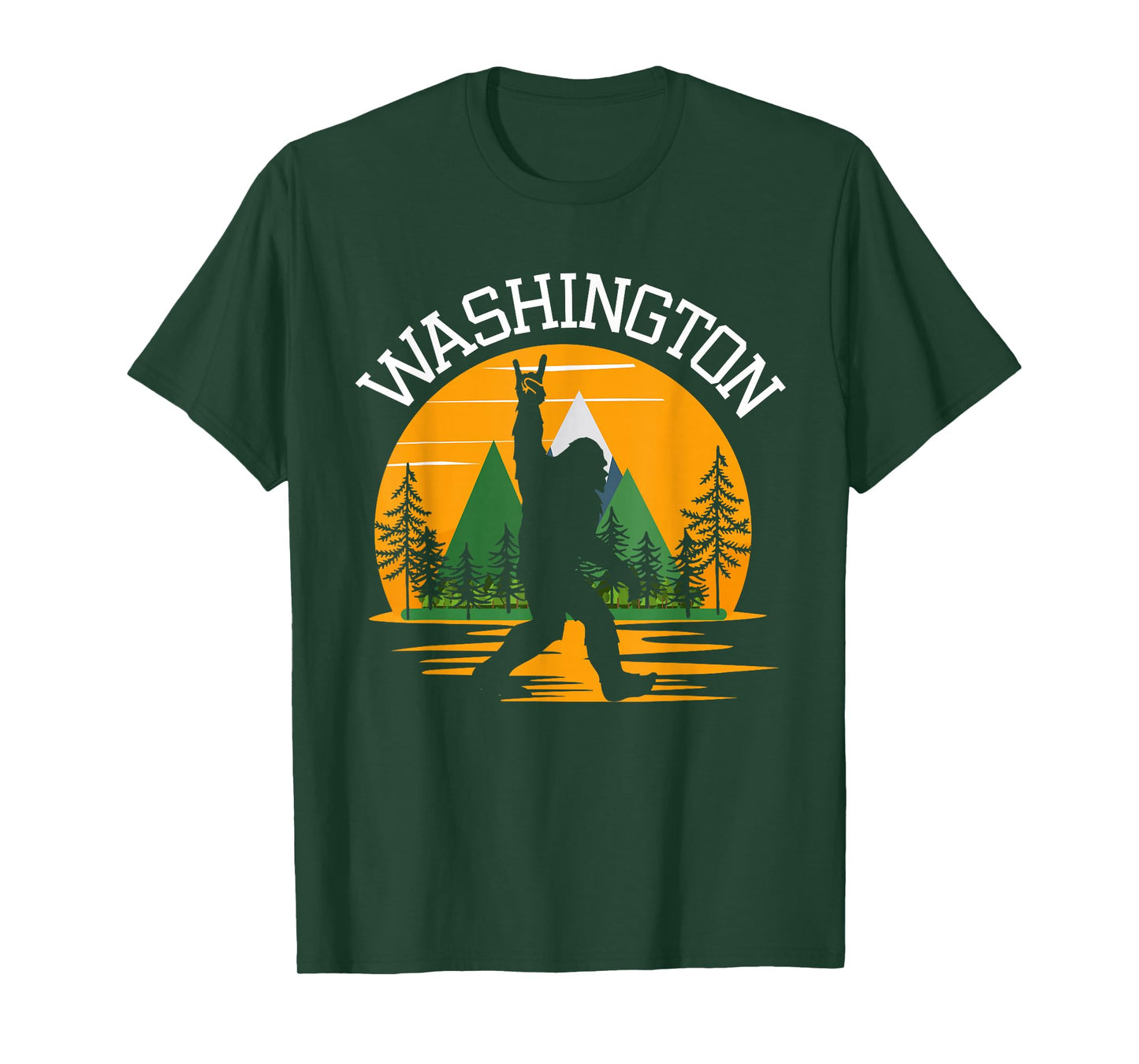 Washington US State Bigfoot Sasquatch T-Shirt