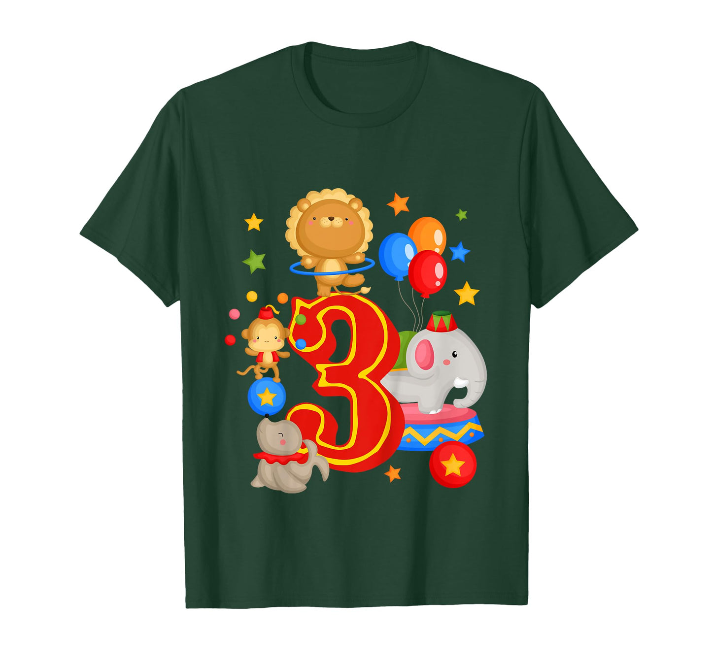 Circus Birthday 3rd Birthday Carnival 3 Years Old T-Shirt