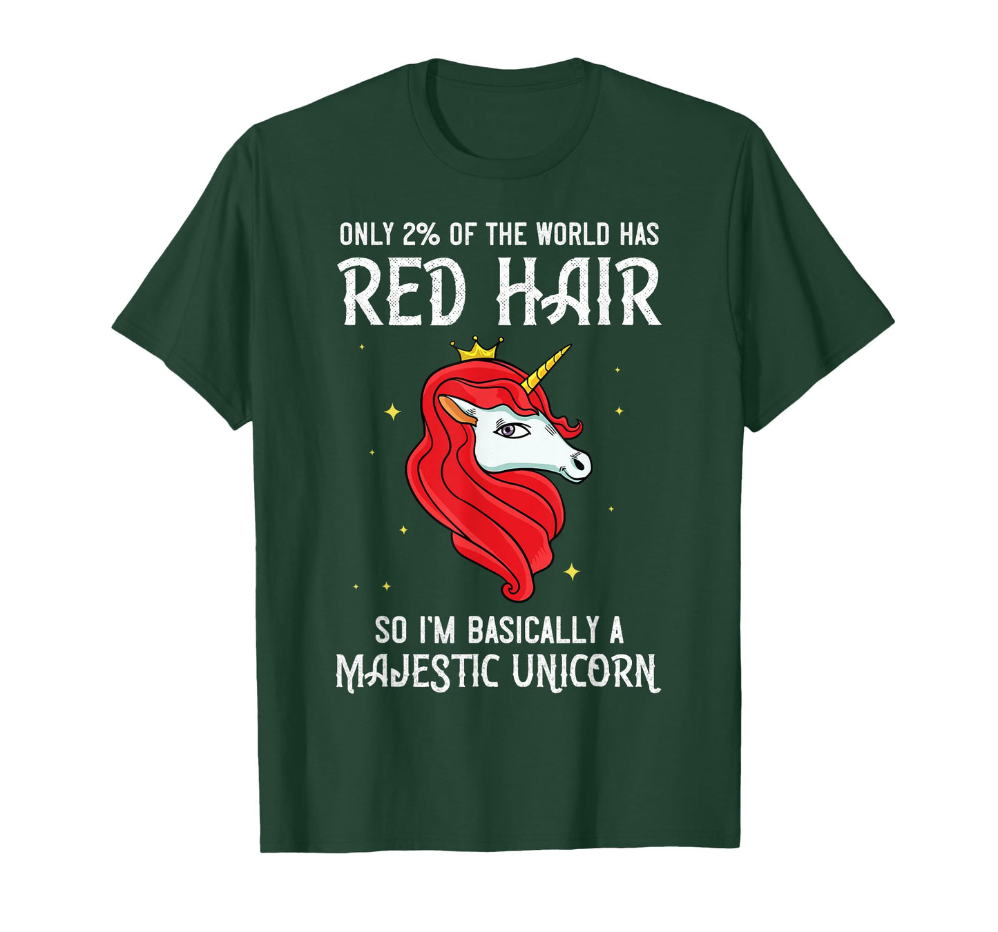 Red Hair Unicorn Redhead Funny Red Headed T-Shirt