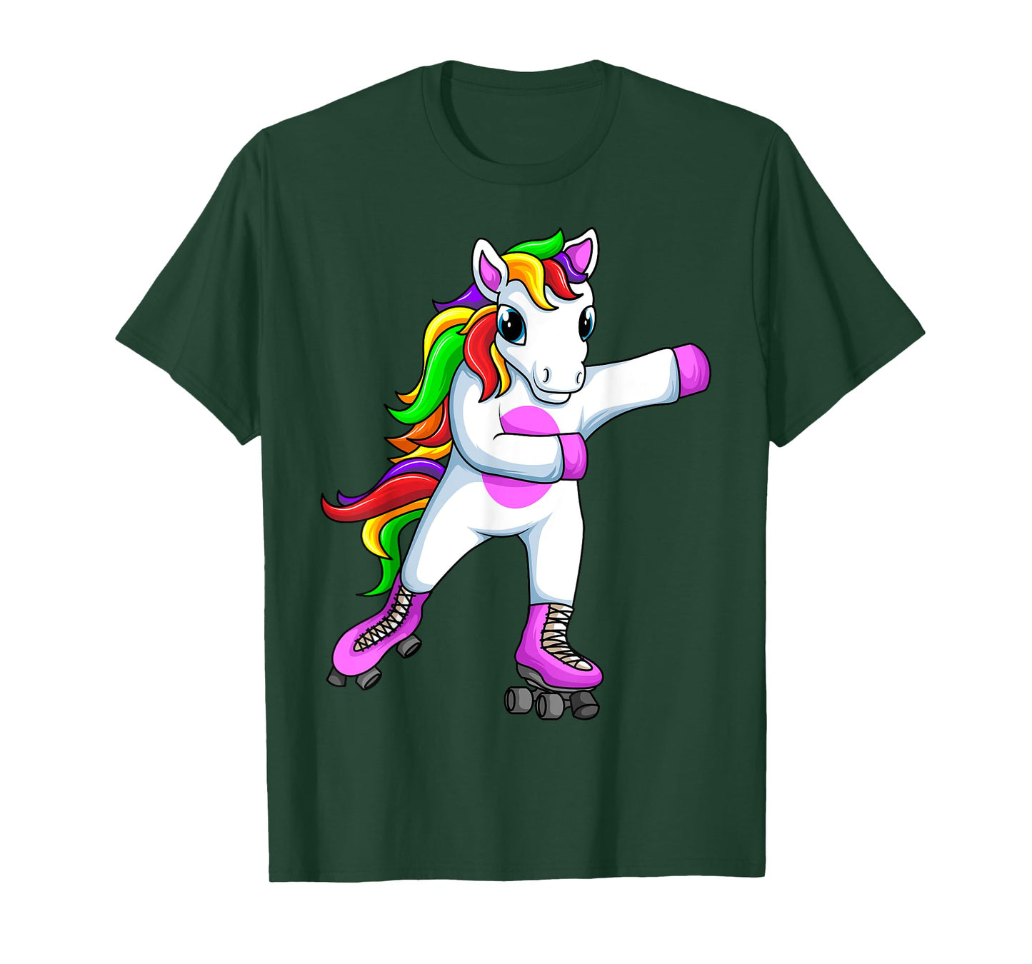 Roller Girl Unicorn Roller Skates Skating Funny Girls T-Shirt