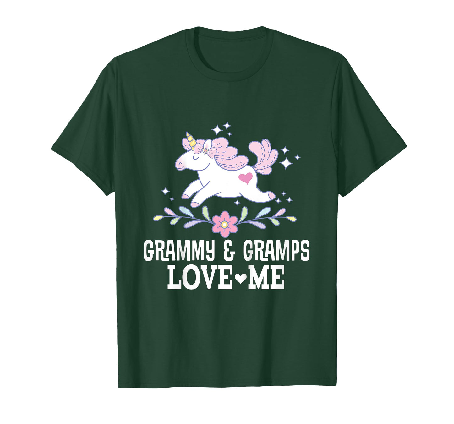 Grammy and Gramps Love Me Grandchild Unicorn T-Shirt