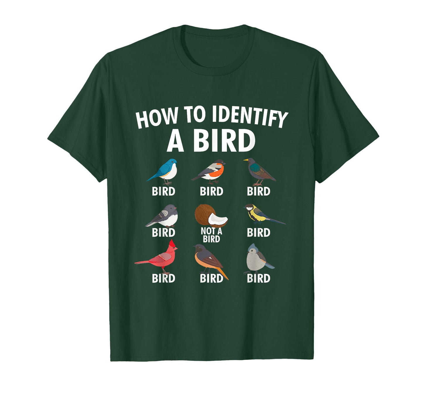 How To Identify A Bird - Birding Bird Watching Bird Watcher T-Shirt