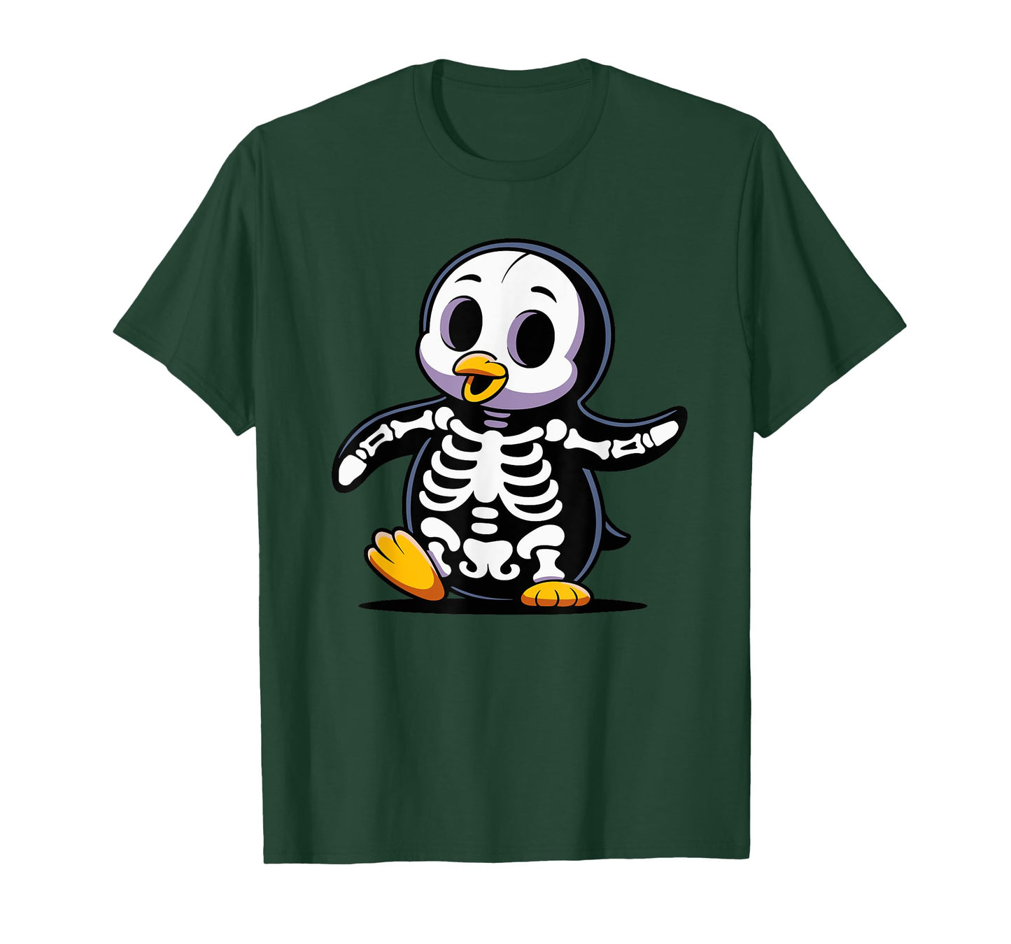 Halloween Penguin Skeleton Spooky Penguins T-Shirt