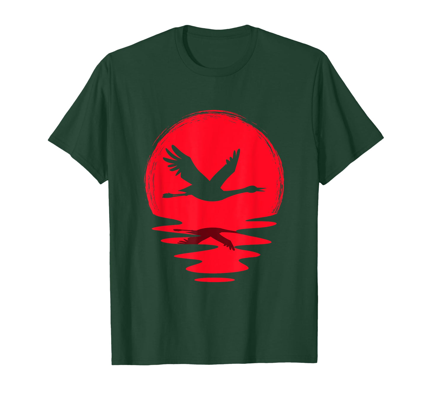 Common Crane Nature Origami Birdie Animal Cute Lover Bird T-Shirt