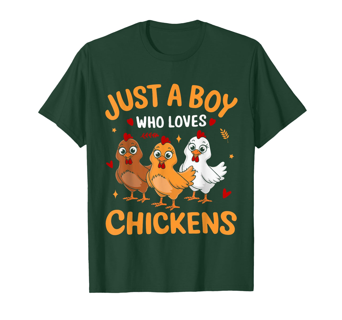 Just a Boy who loves Chickens Boys Chicken T-Shirt