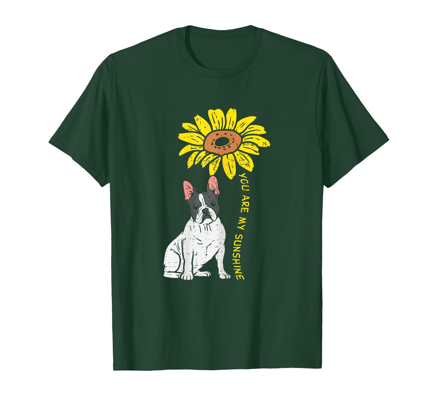 French Bulldog Sunflower Sunshine Frenchie Dog Women Gift T-Shirt