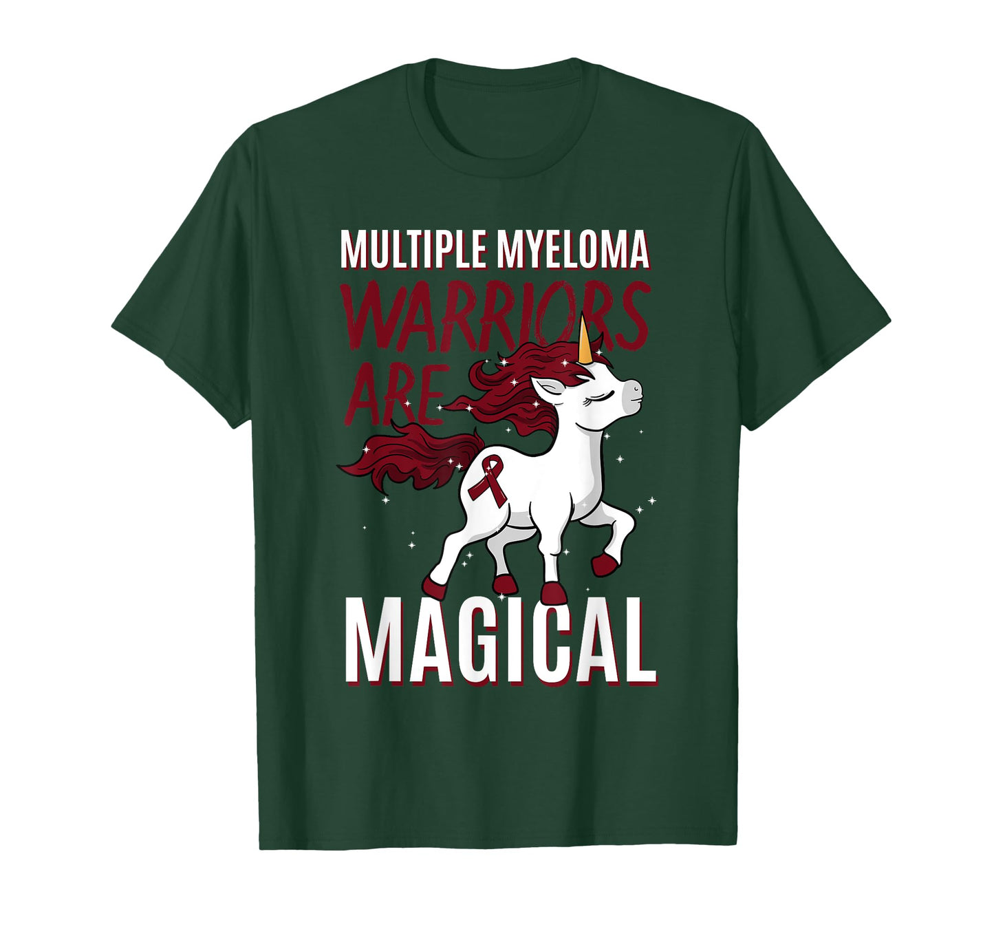 Multiple Myeloma Awareness Unicorn Lover Myelomatosis Gift T-Shirt