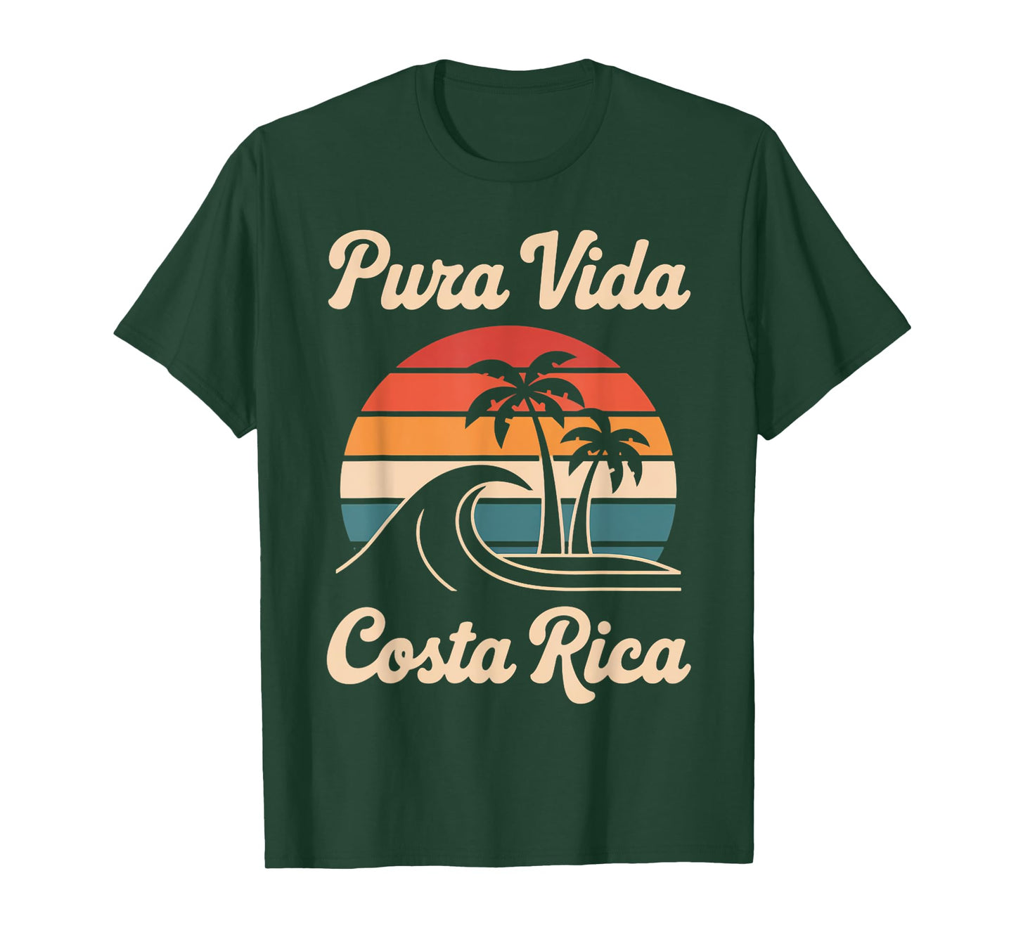 Vacation Tropical Retro Pura Vida Vintage Costa Rica T-Shirt