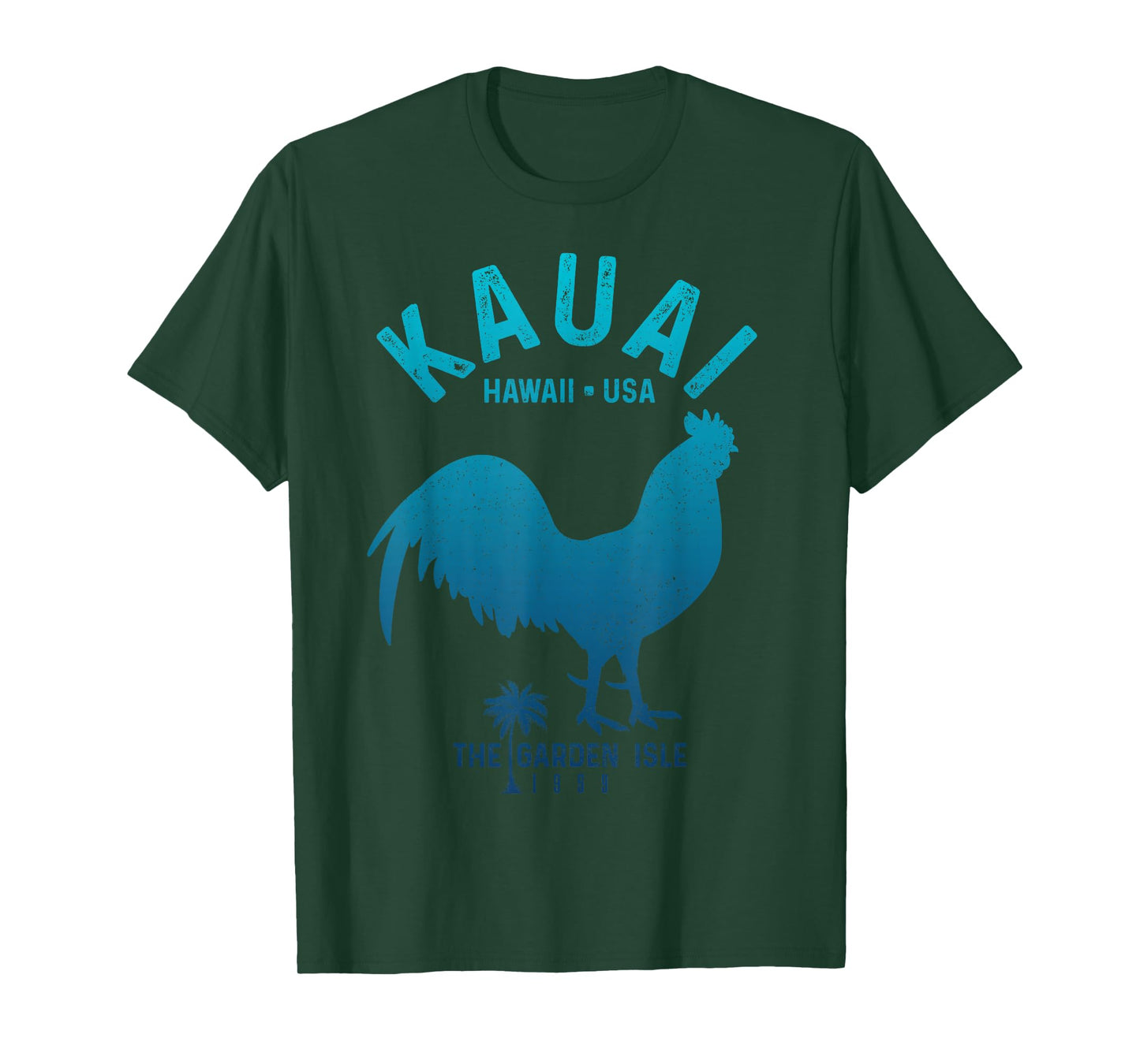 Kauai 1959 The Garden Isle Chicken Hawaii Vintage Hawaiian T-Shirt