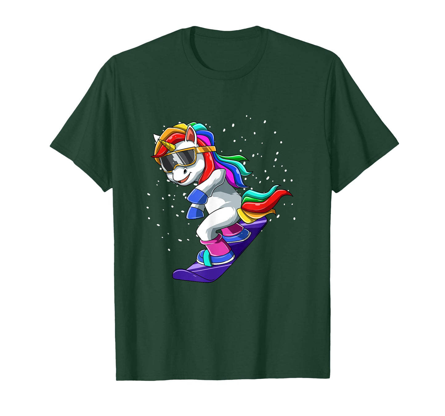 Unicorn Snowboard - Funny Ski and Wintersports T-Shirt
