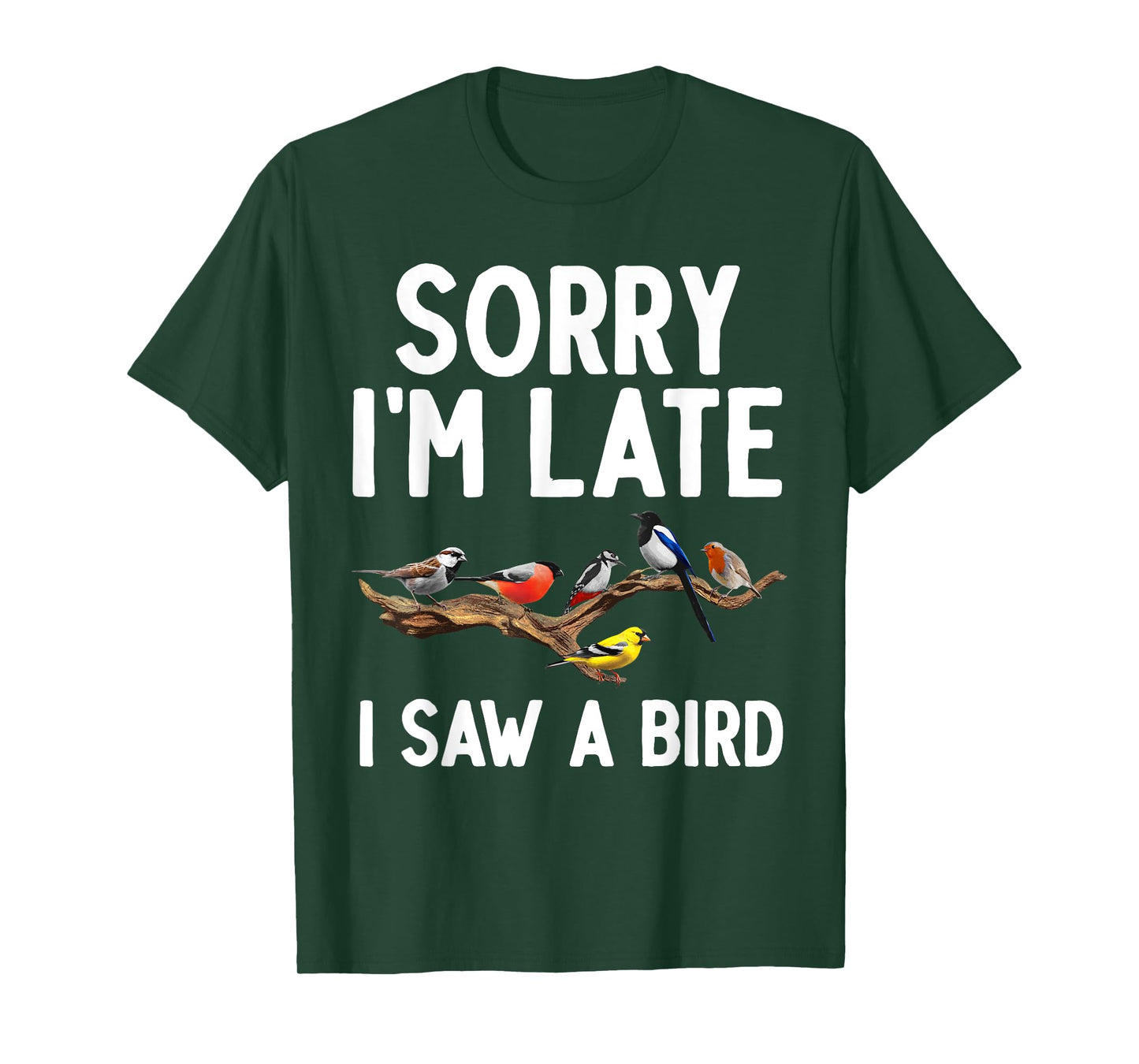 Cool Bird Watching Art For Men Women Birder Nerd Birdwatcher T-Shirt