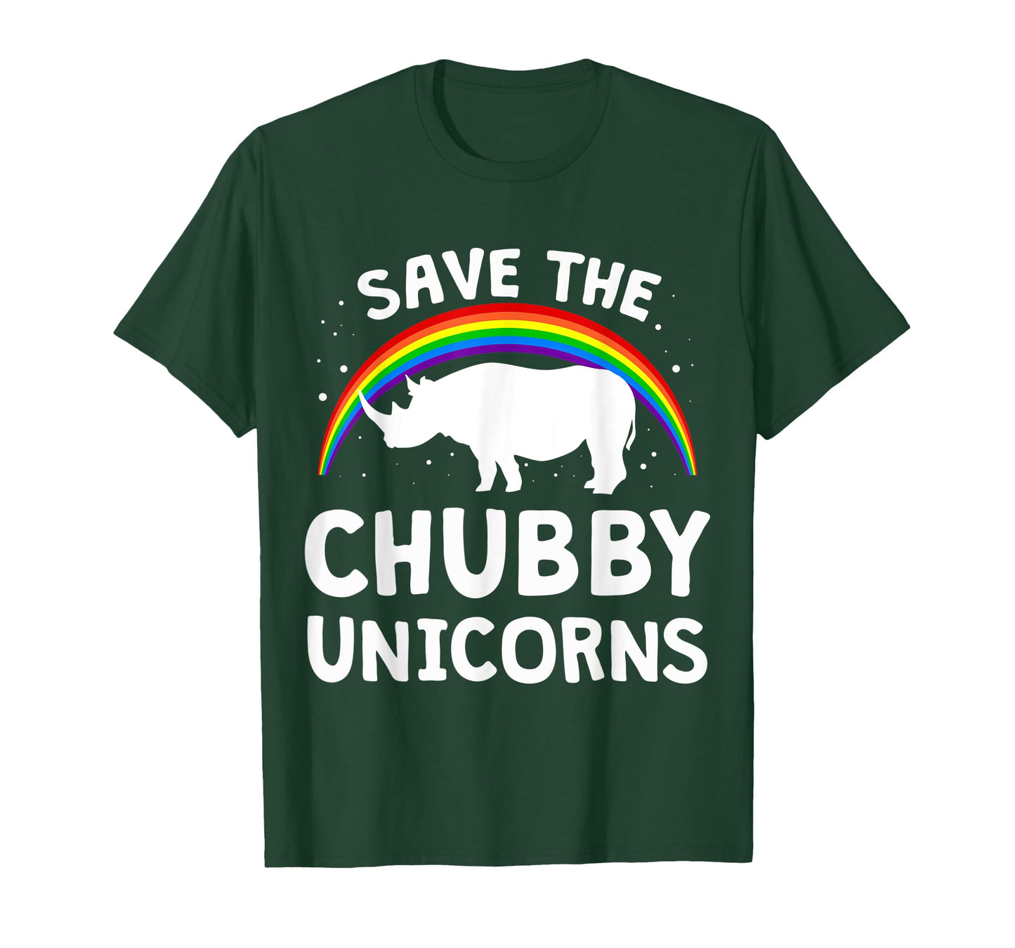 Funny Save The Chubby Unicorns Tee Shirt Rhino Lover Gift