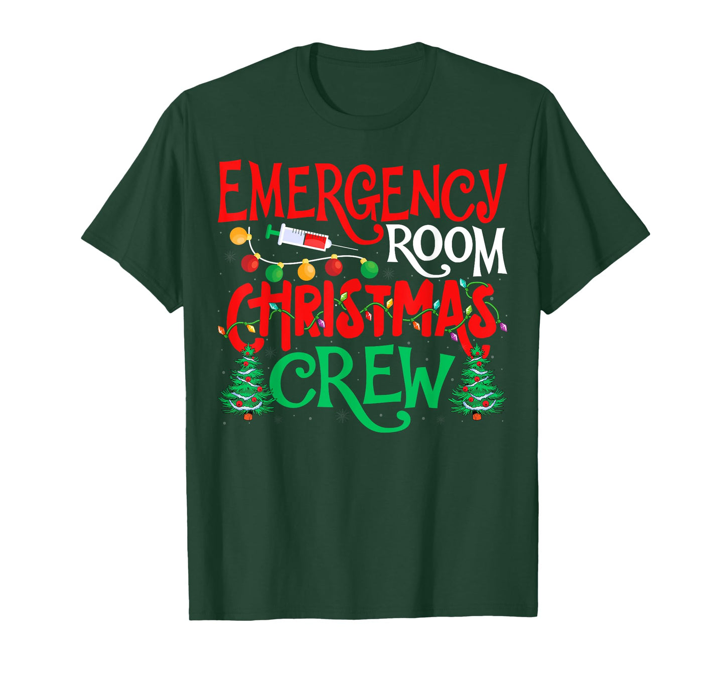 Emergency Room Christmas Crew ER Nurse Xmas Holiday Nursing T-Shirt