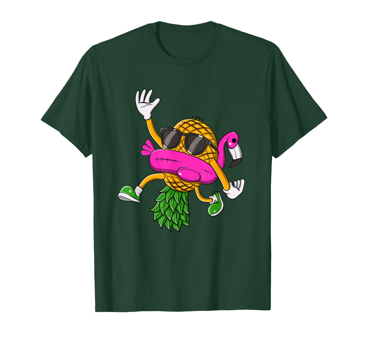 Upside Down Pineapple Swinger Flamingo for Men Women T-Shirt