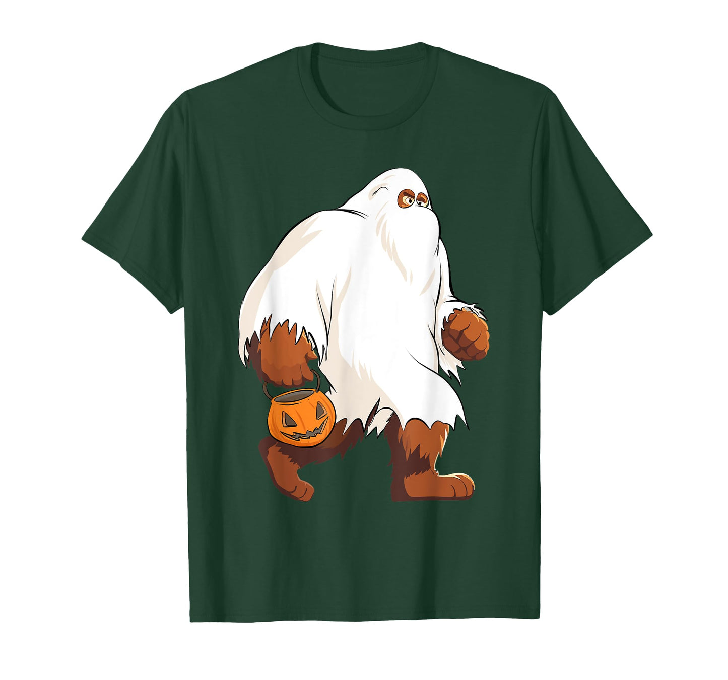 Funny Bigfoot Ghost Halloween Costume T-Shirt