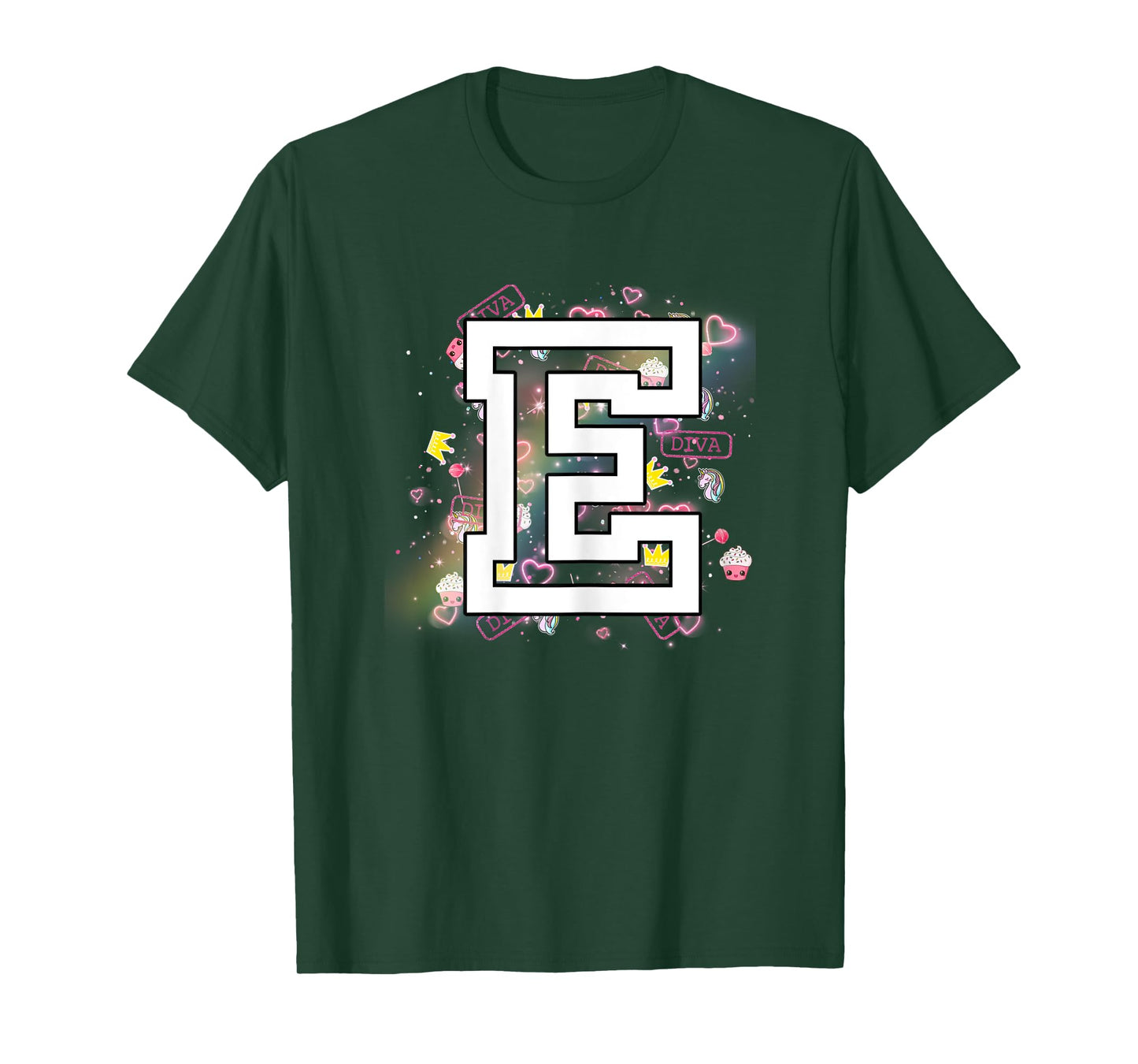 Kids Letter E Clothing For a Girl Who's Name Starts With E T-Shirt