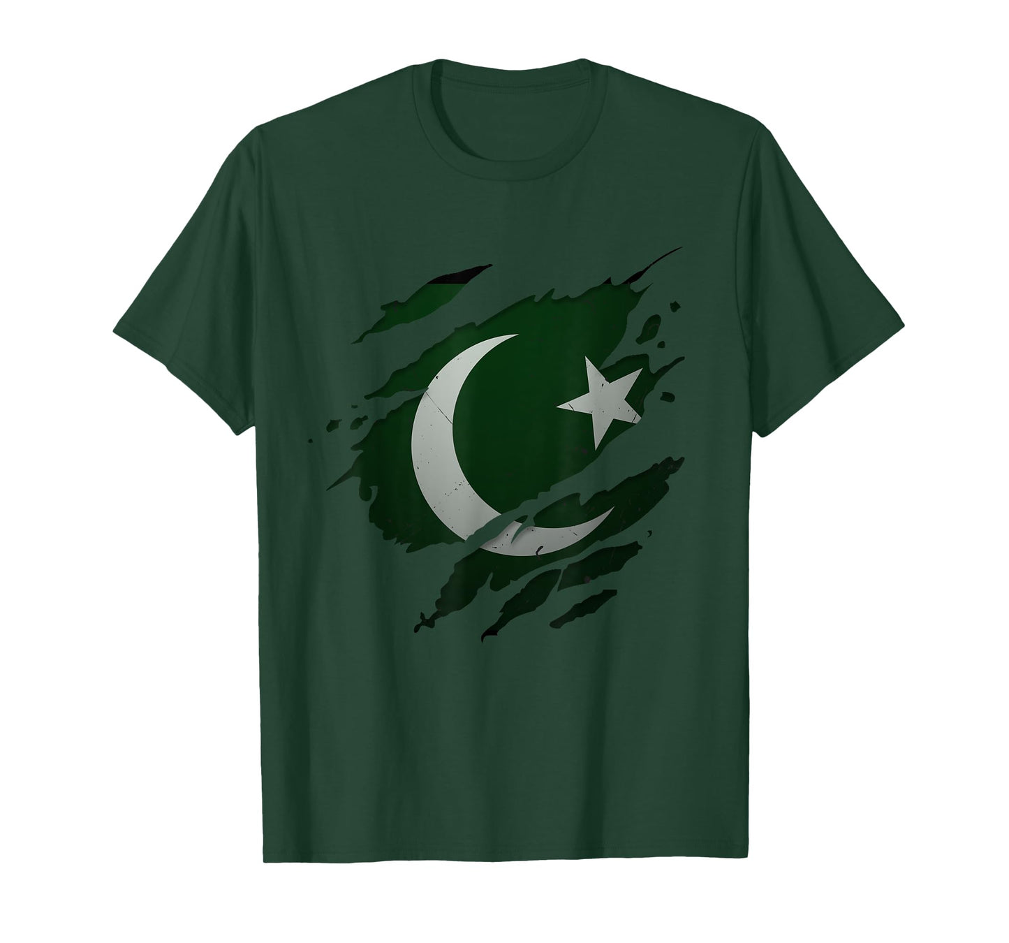 Proud Pakistani Shirts | Vintage Torn Ripped Pakistan Flag T-Shirt