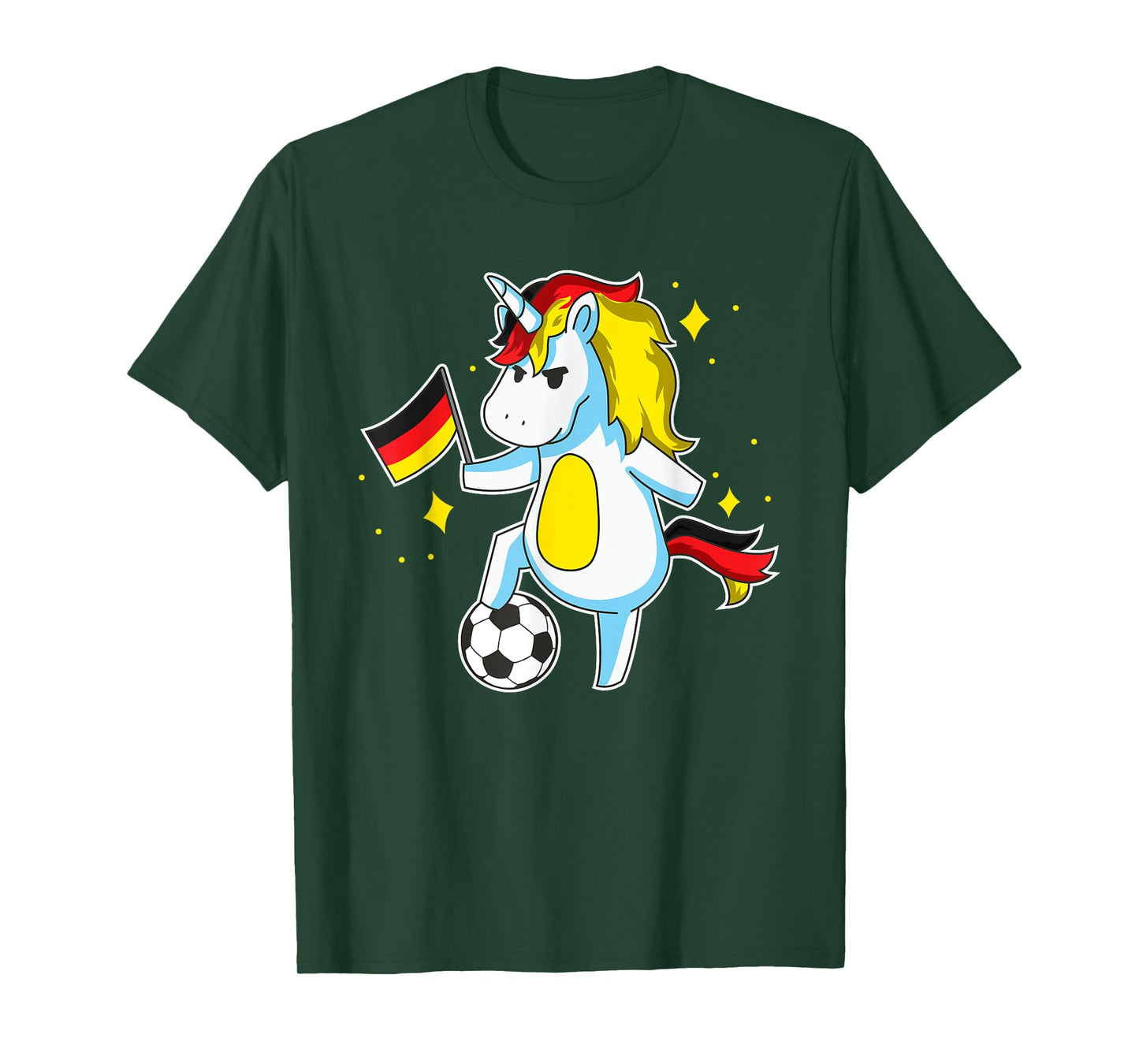 Soccer Unicorn German Jersey Design Germany Football Gift T-Shirt