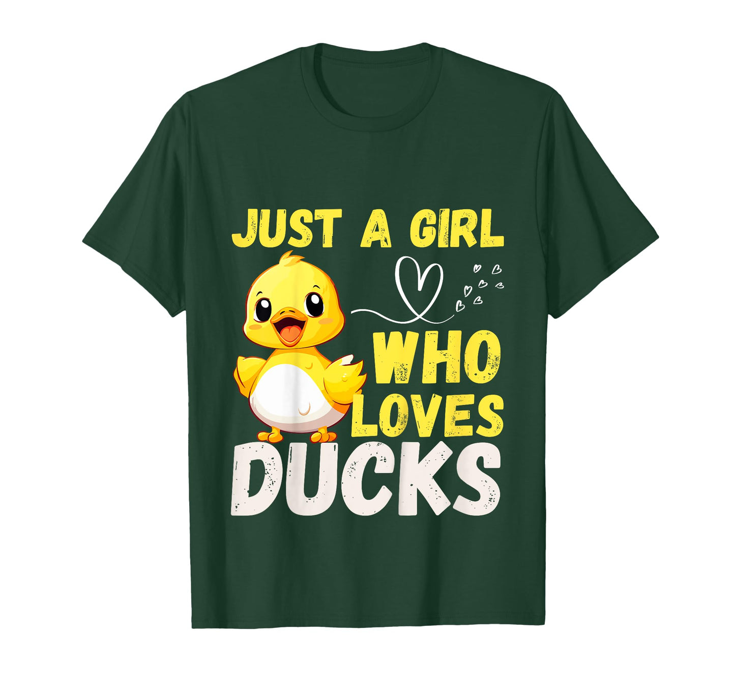 Just A Girl Who Loves Ducks Funny Cute Ducks Lover Girls T-Shirt