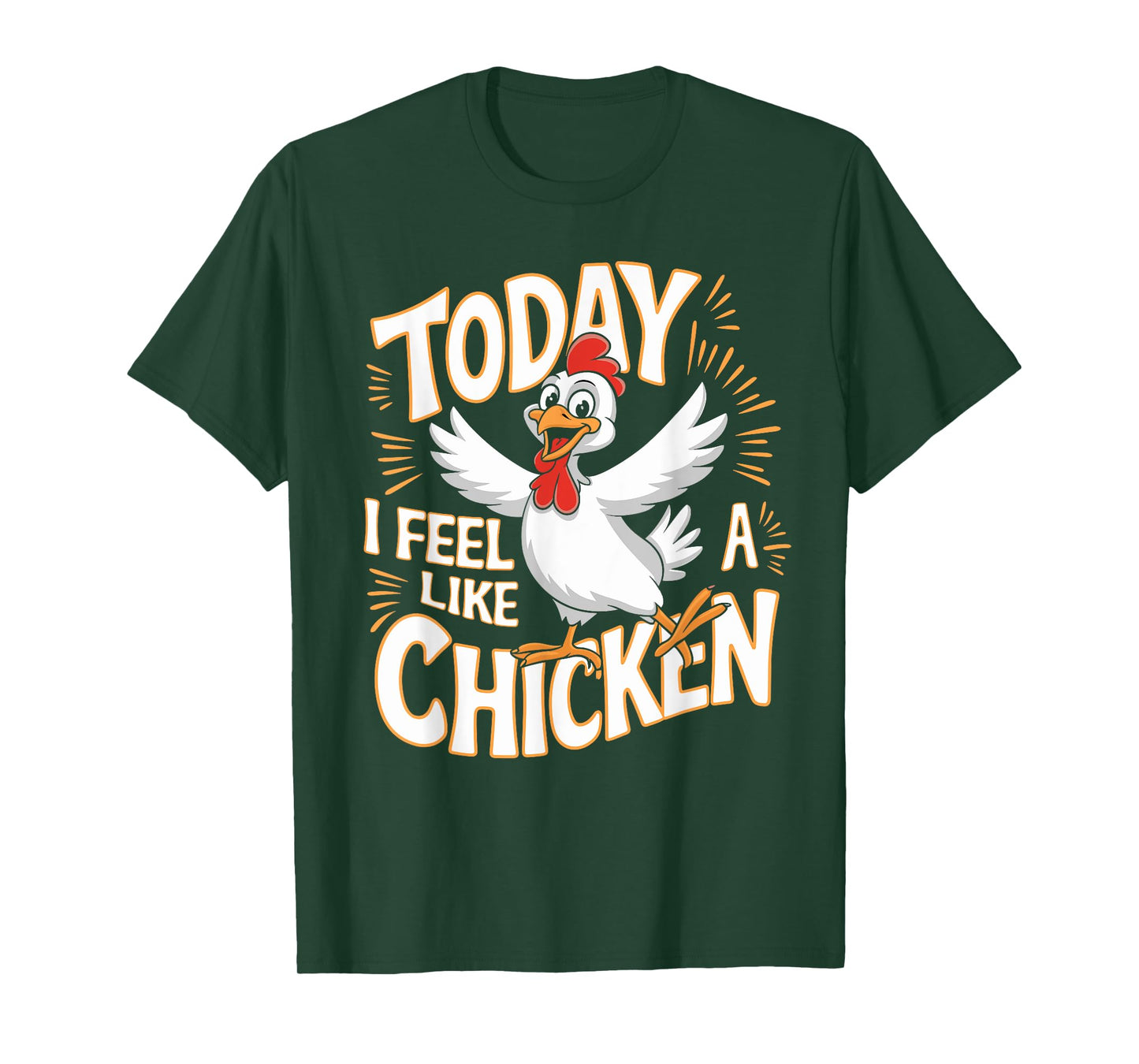 Childrens Today I feel like a Chicken Tshirt | Kids Chicken T-Shirt