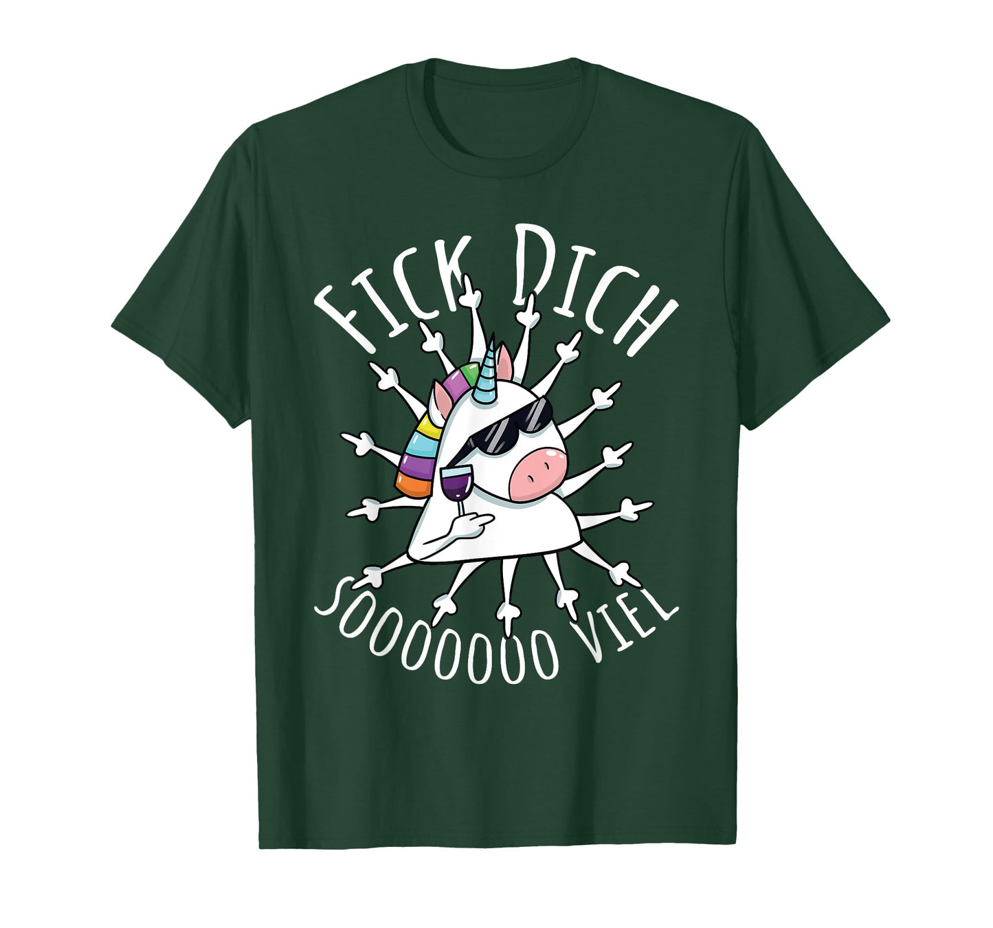 Fick Dich So Much | Evil Misanthrop Unicorn | Sarcasm T-Shirt