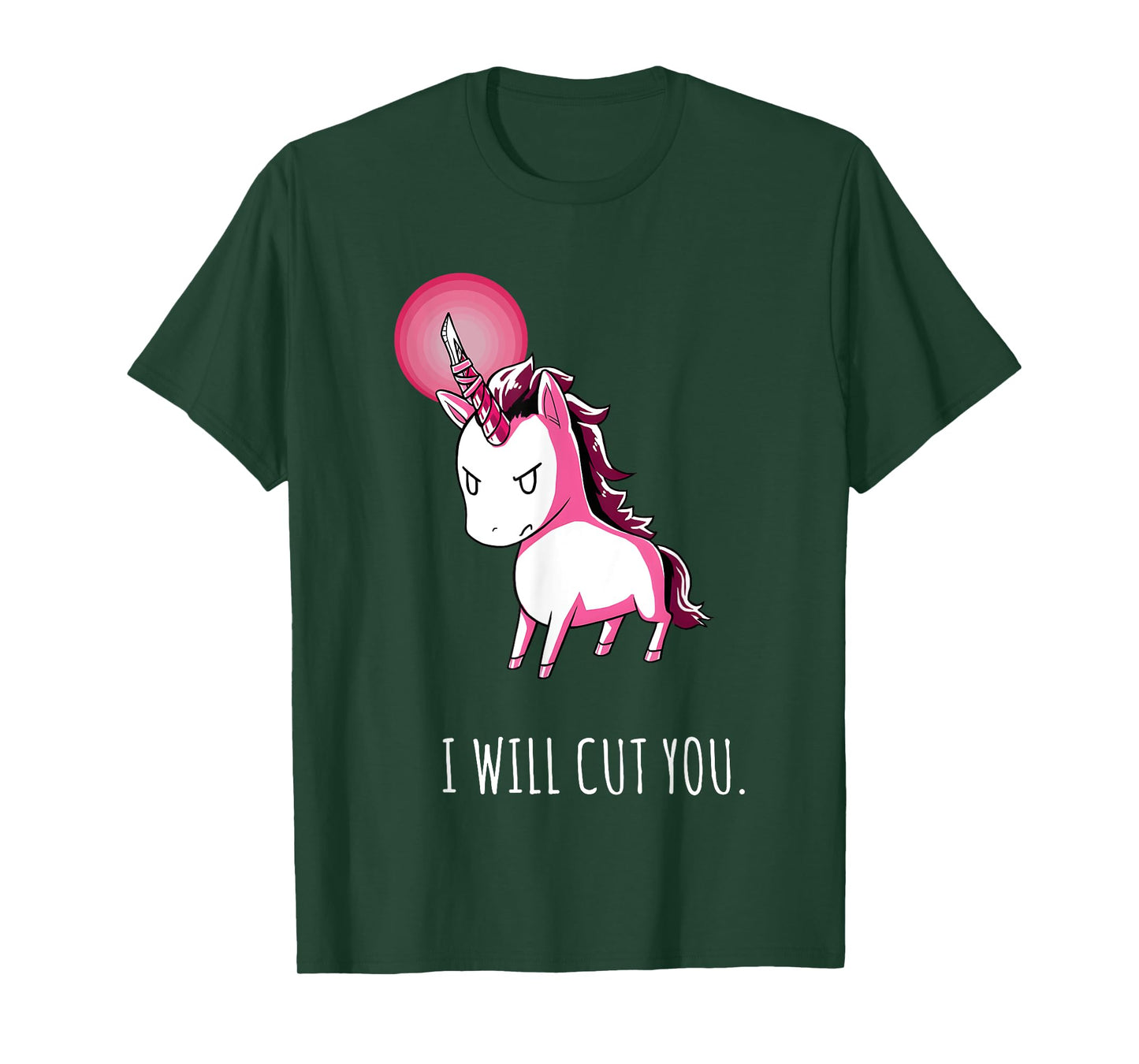 I Will Cut You Stabby Unicorn Funny T-Shirt
