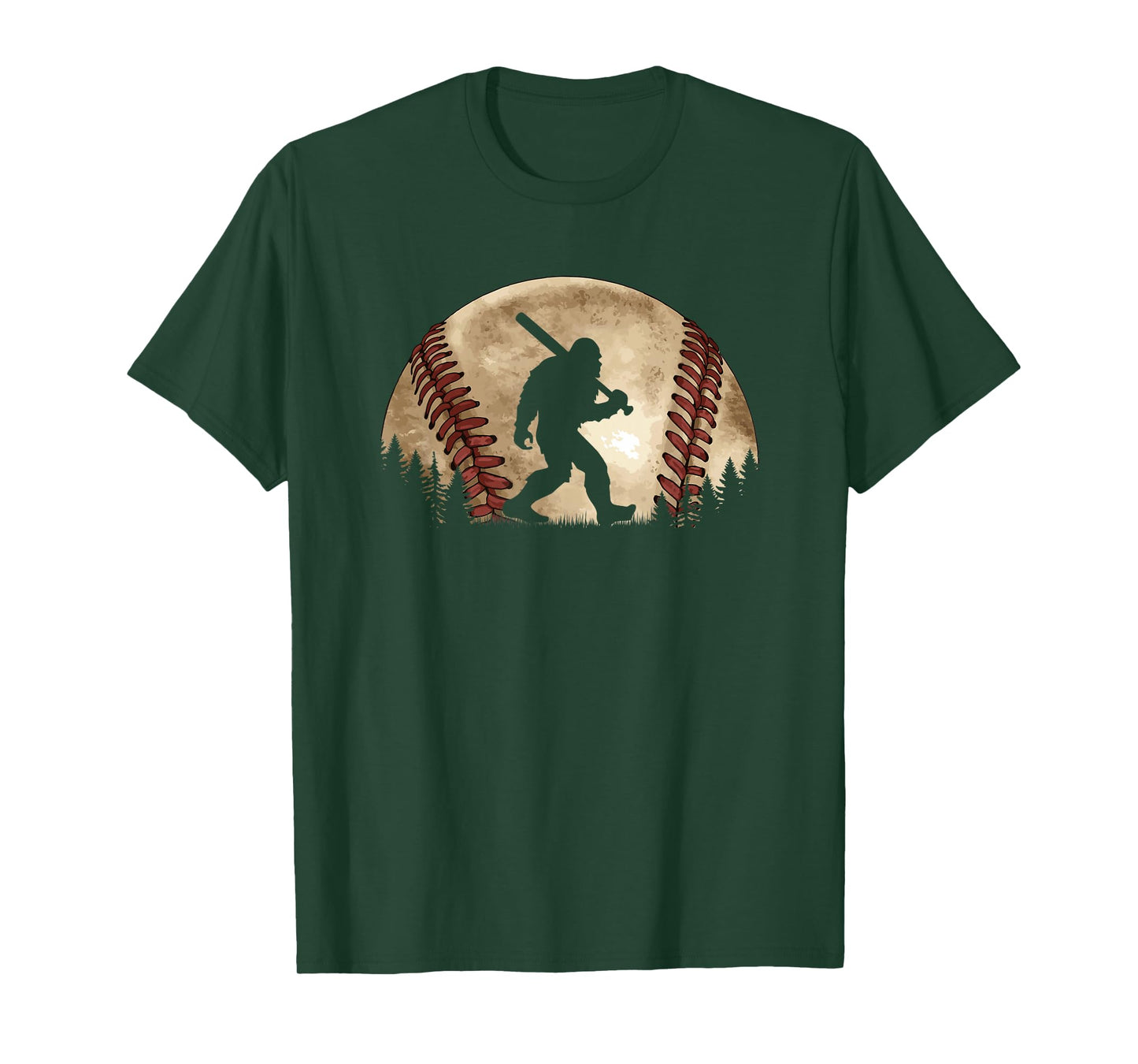 Funny Bigfoot Baseball Sasquatch T-Shirt