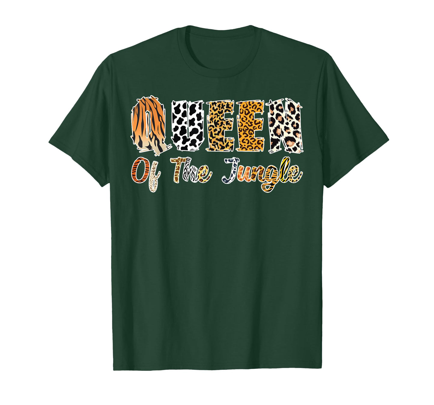 Queen Of The Jungle Birthday Zoo Safari Jungle Animal Family T-Shirt