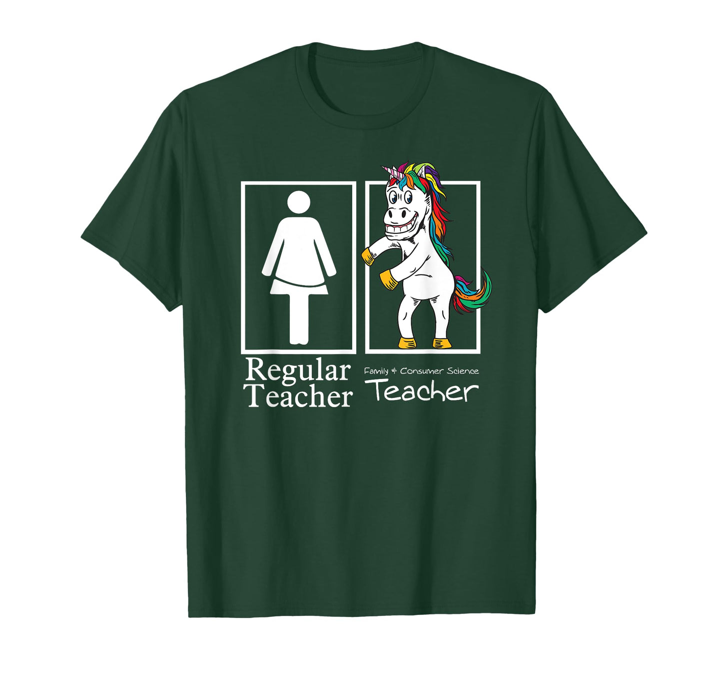 Family & Consumer Science Teacher Regular Unicorn Team Gift T-Shirt for Men Women Girls Kids