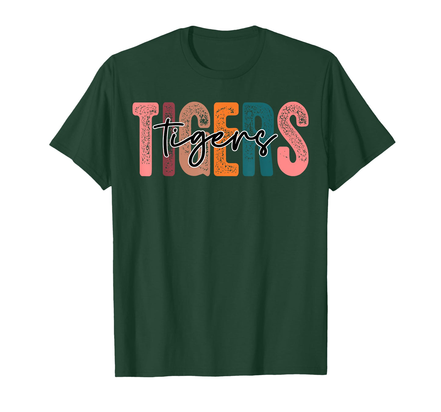 Tigers School Sports Fan Team Spirit T-Shirt