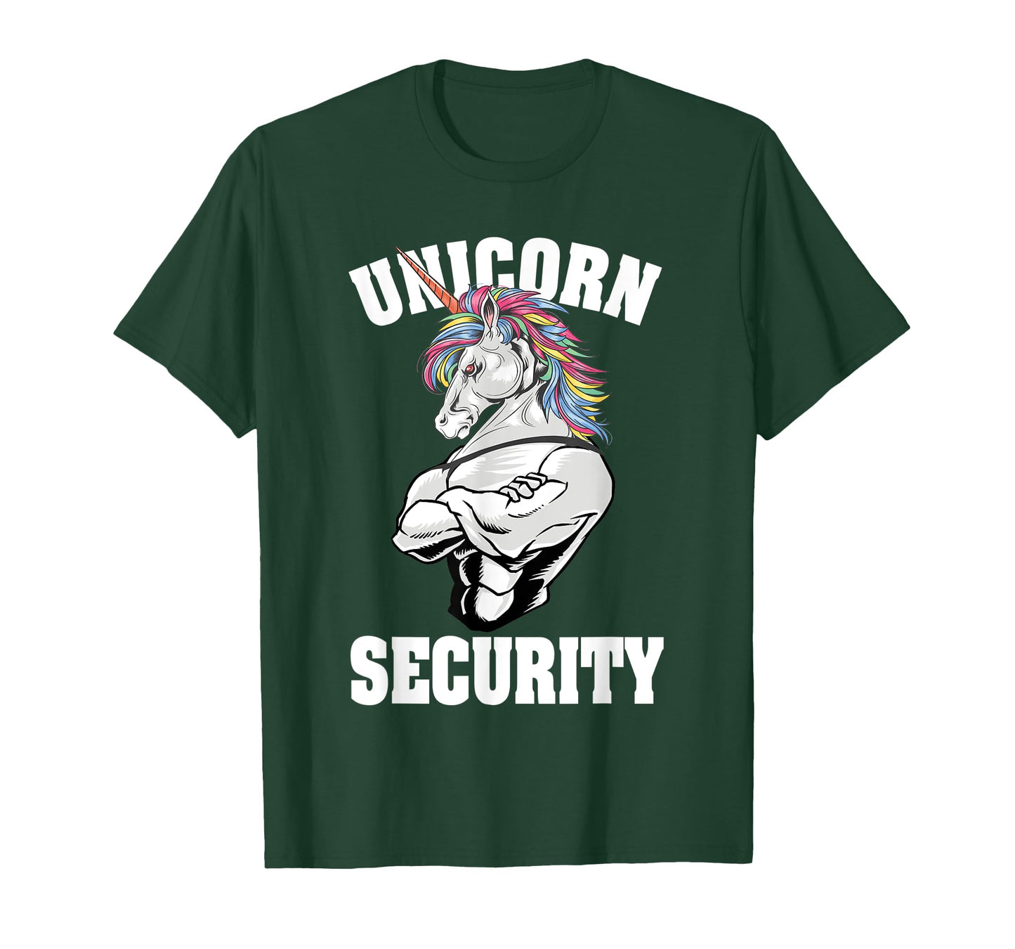 Unicorn Security Funny Costume Police Men Women Kids T-Shirt