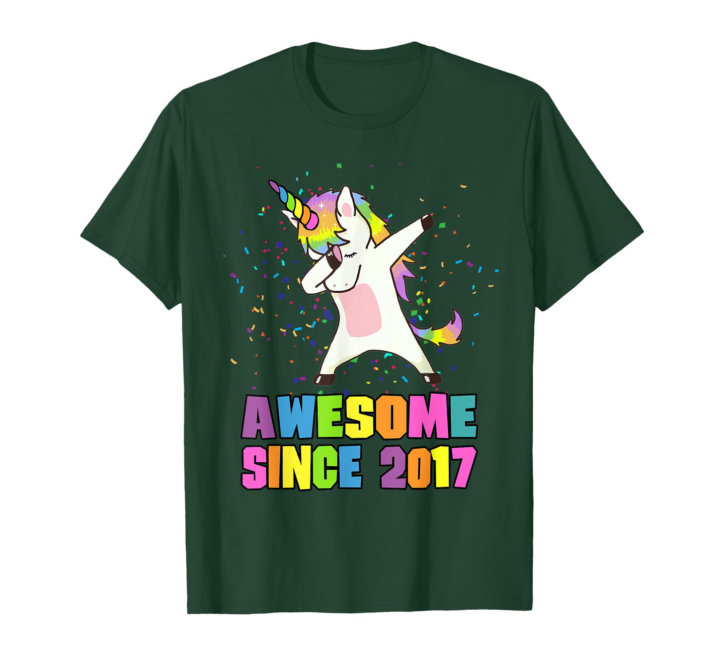 Awesome Since 2017 Unicorn T-Shirt