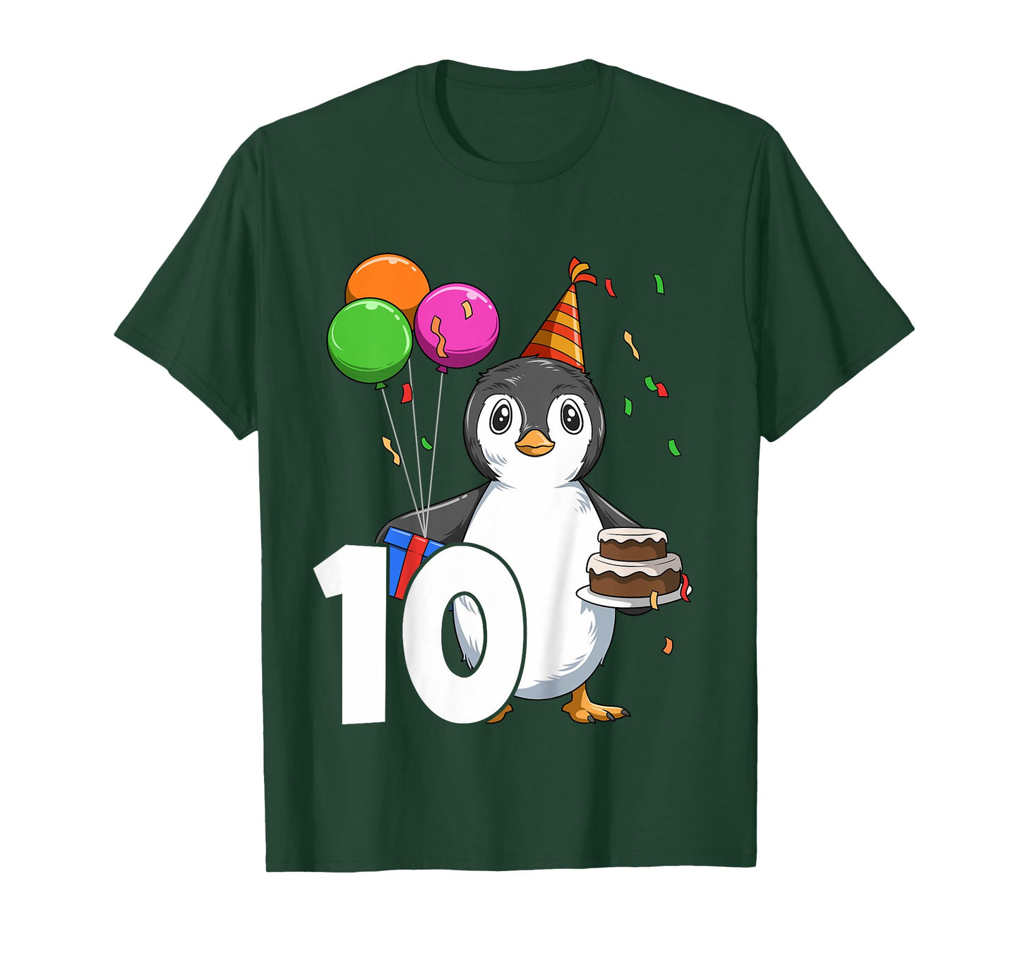 Penguin Birthday 10 Penguin 10th Birthday Penguin Party 10th T-Shirt