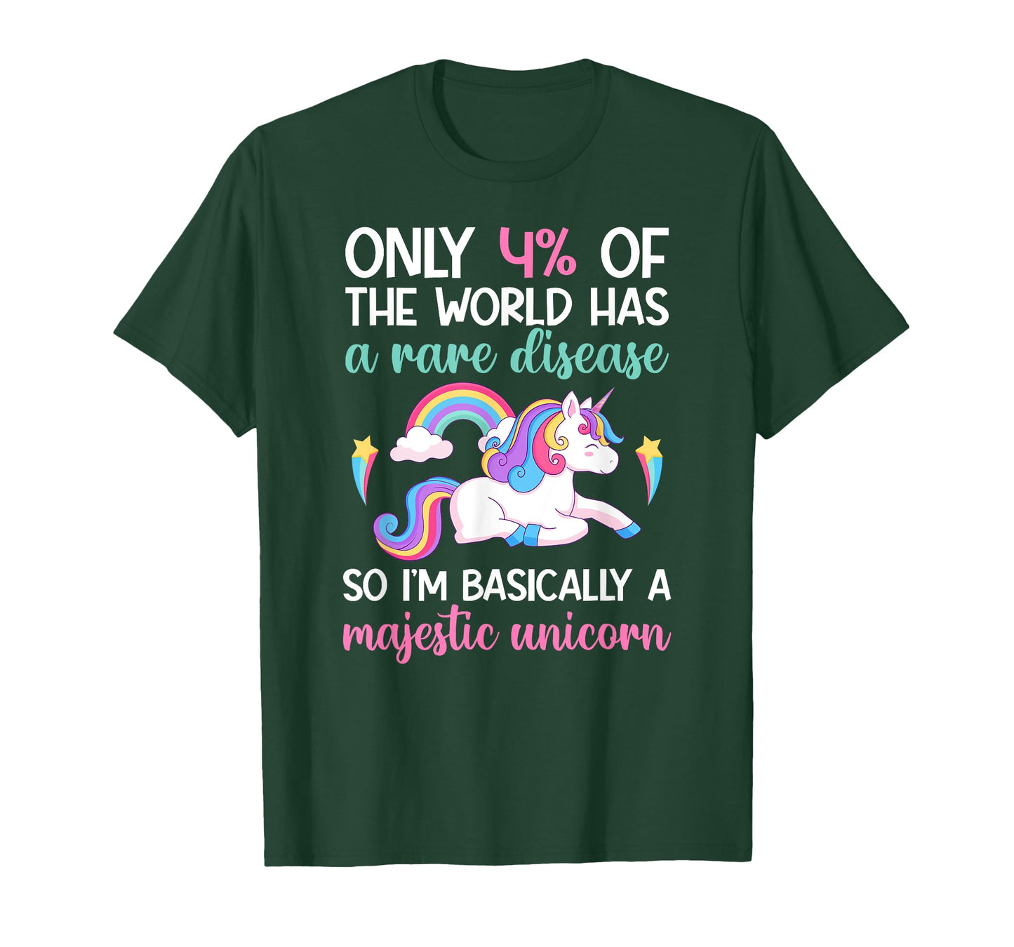Rare Disease Warrior Unicorn Rare Disease Awareness T-Shirt