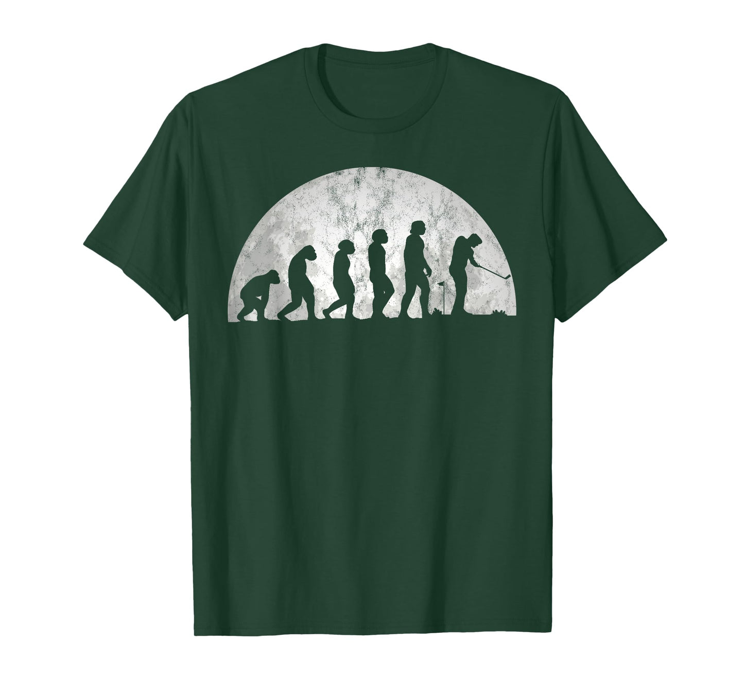 Golf Evolution - Evolution Of Man Golfing T-Shirt