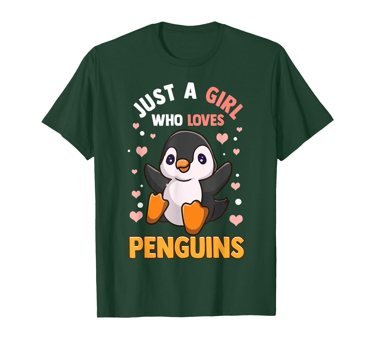 Penguin Shirt For Girls Just A Girl Who Loves Penguins T-Shirt