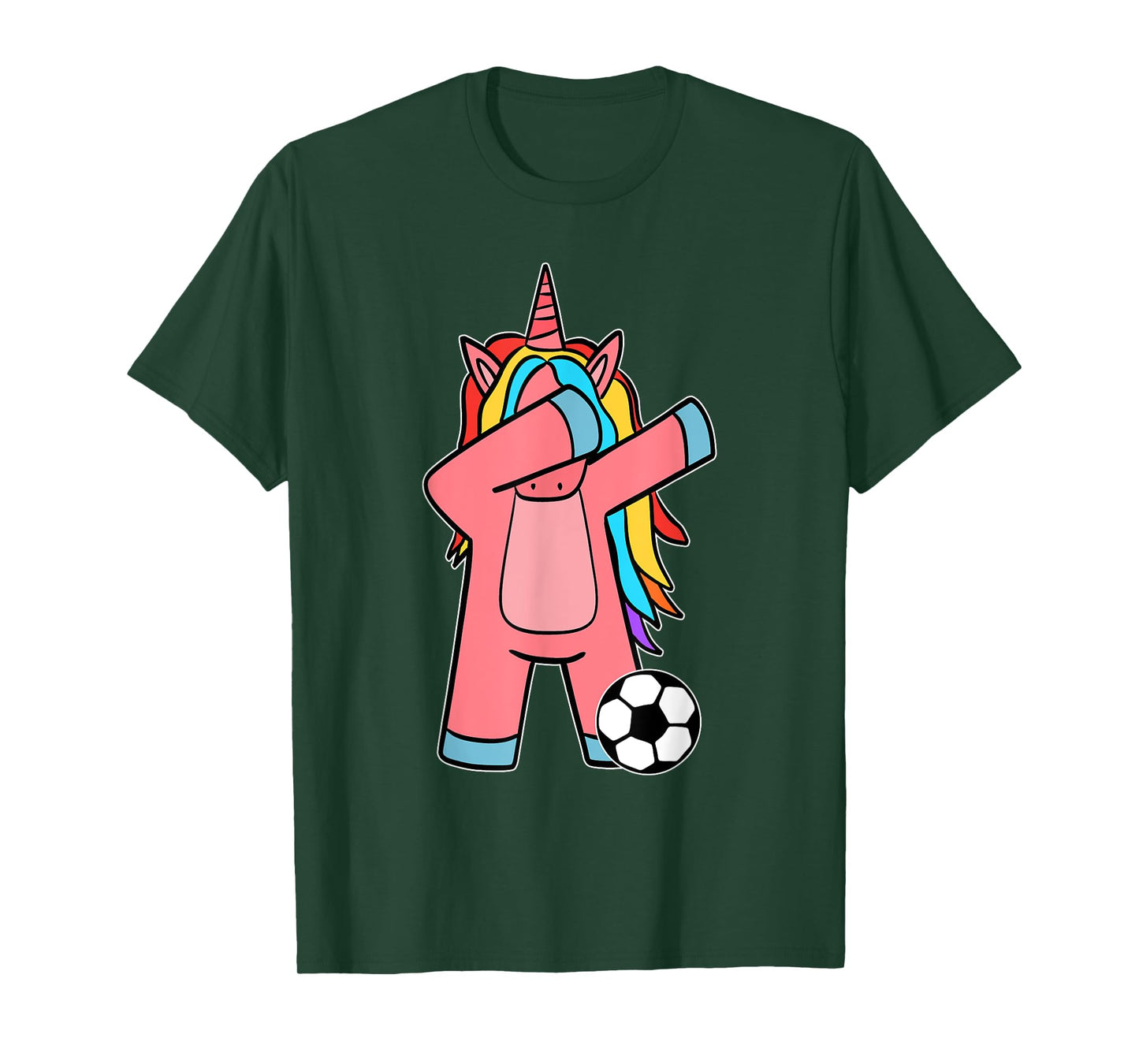 Soccer Girl Women Soccer Unicorn Soccer Ball T-Shirt