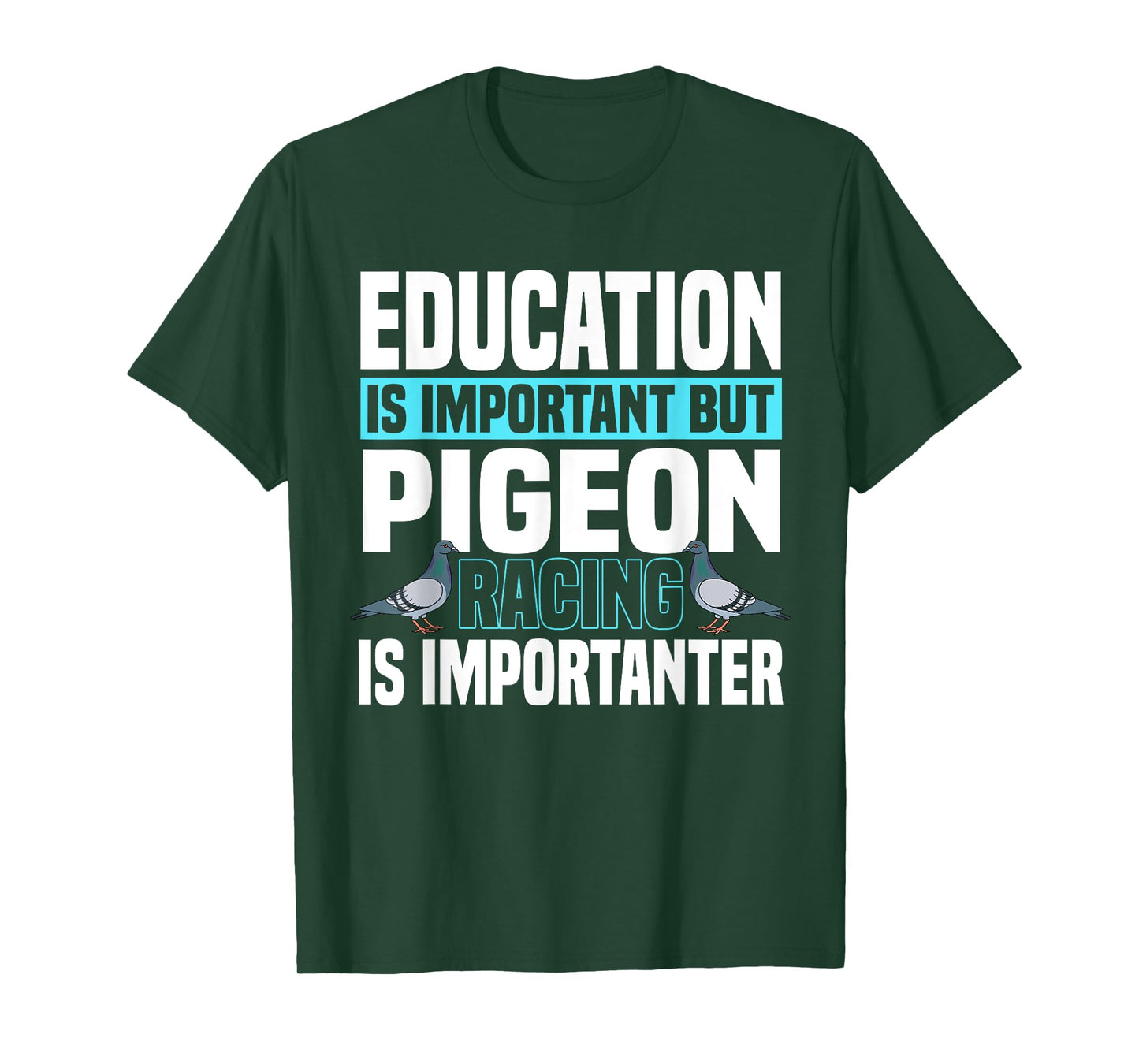 Pigeon Racing Birdwatching Trainer Breeder T-Shirt