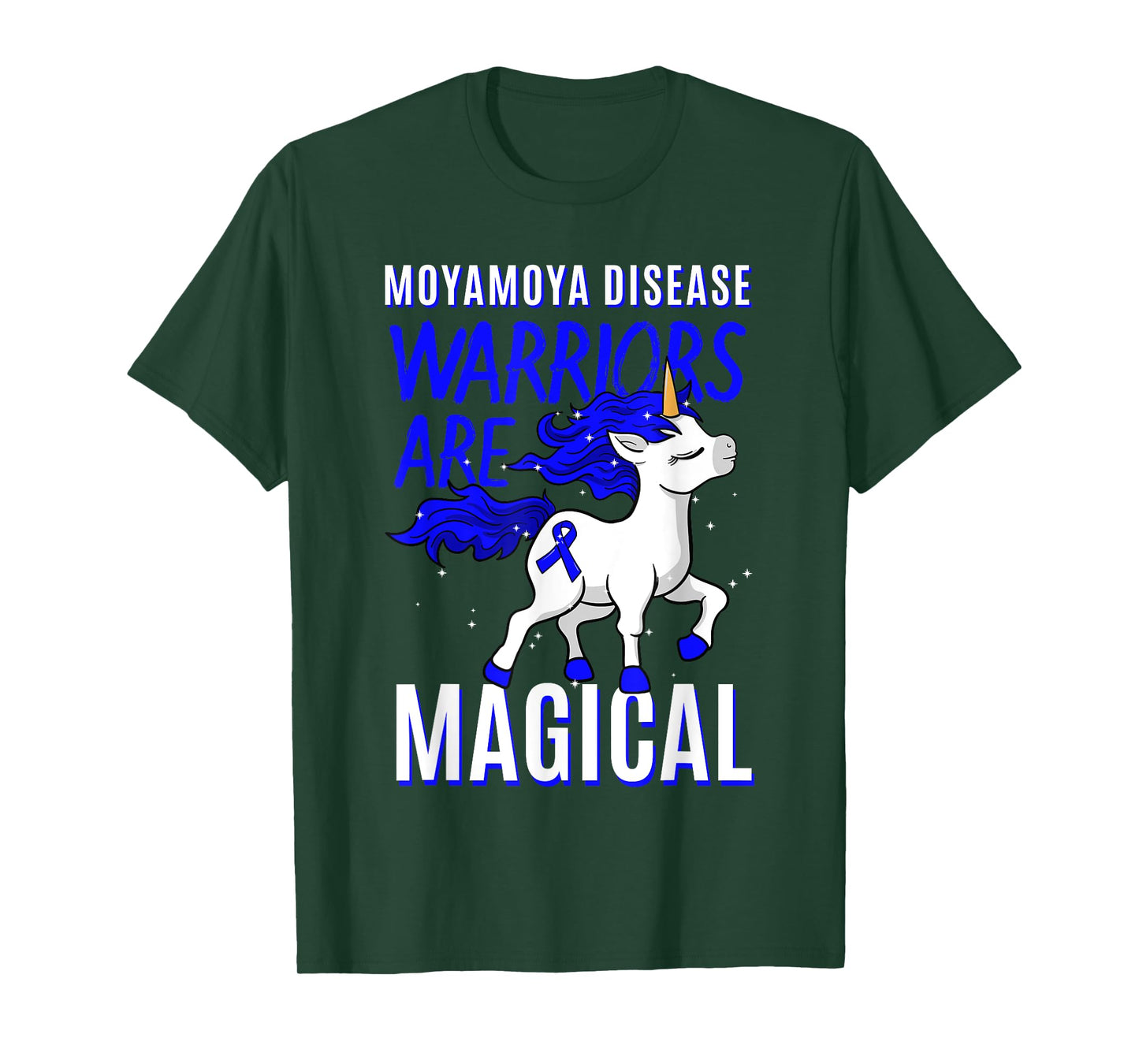 Moyamoya Disease Warrior Disorder Blood Vessel Unicorn T-Shirt