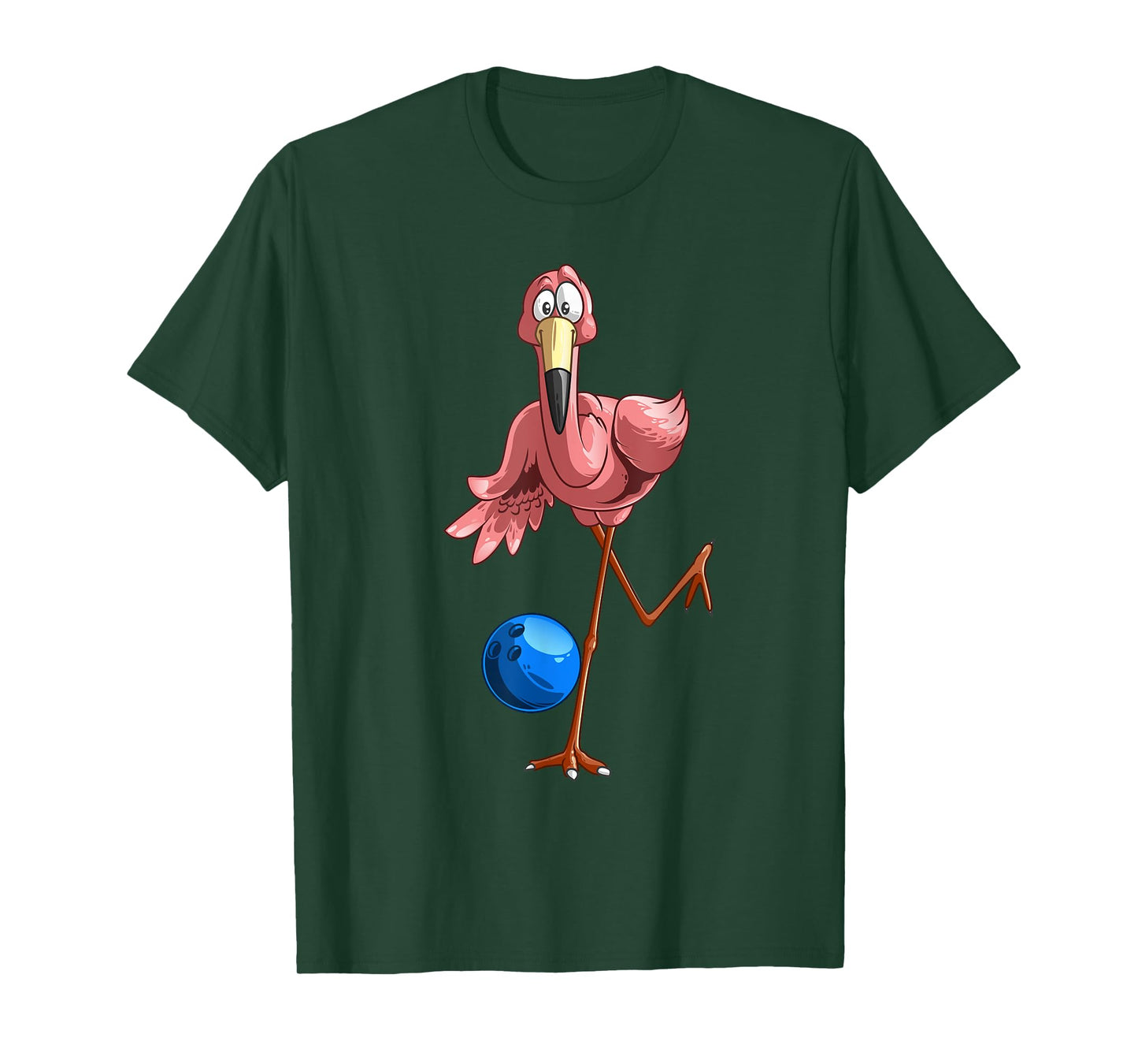 Cool Bowling Flamingo | Funny Shorebirds Lover Player Gift T-Shirt