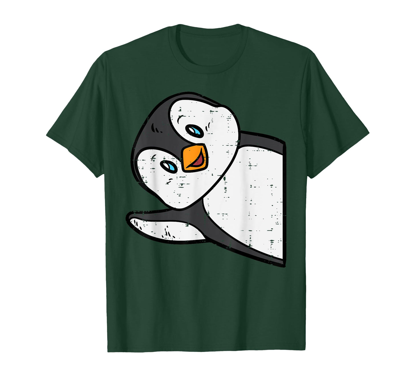 Emperor Penguin Wave Cute Boys Girls Kids Toddler Women Men T-Shirt
