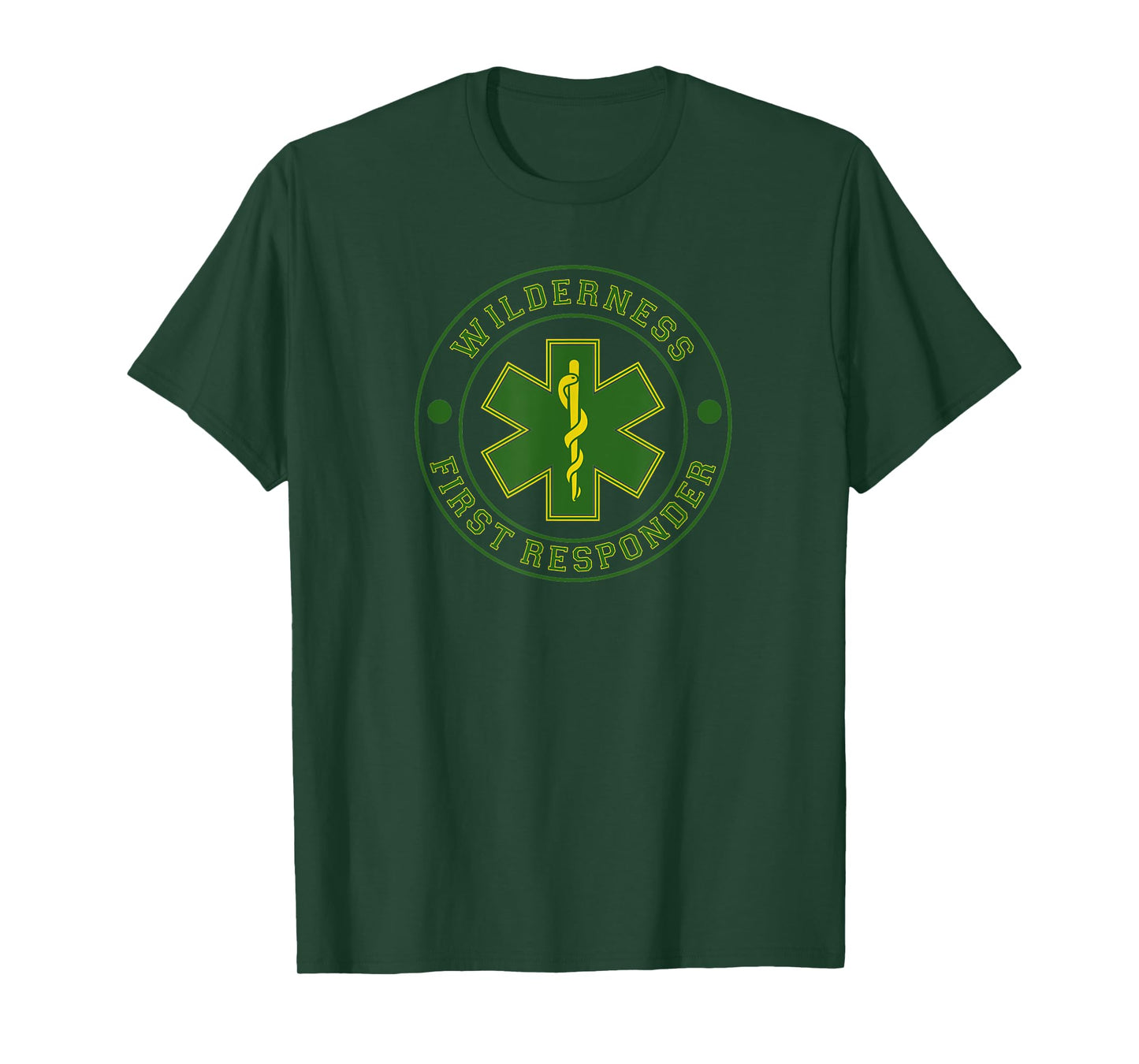 Wilderness First Responder Paramedic EMT Star of Life Badge T-Shirt