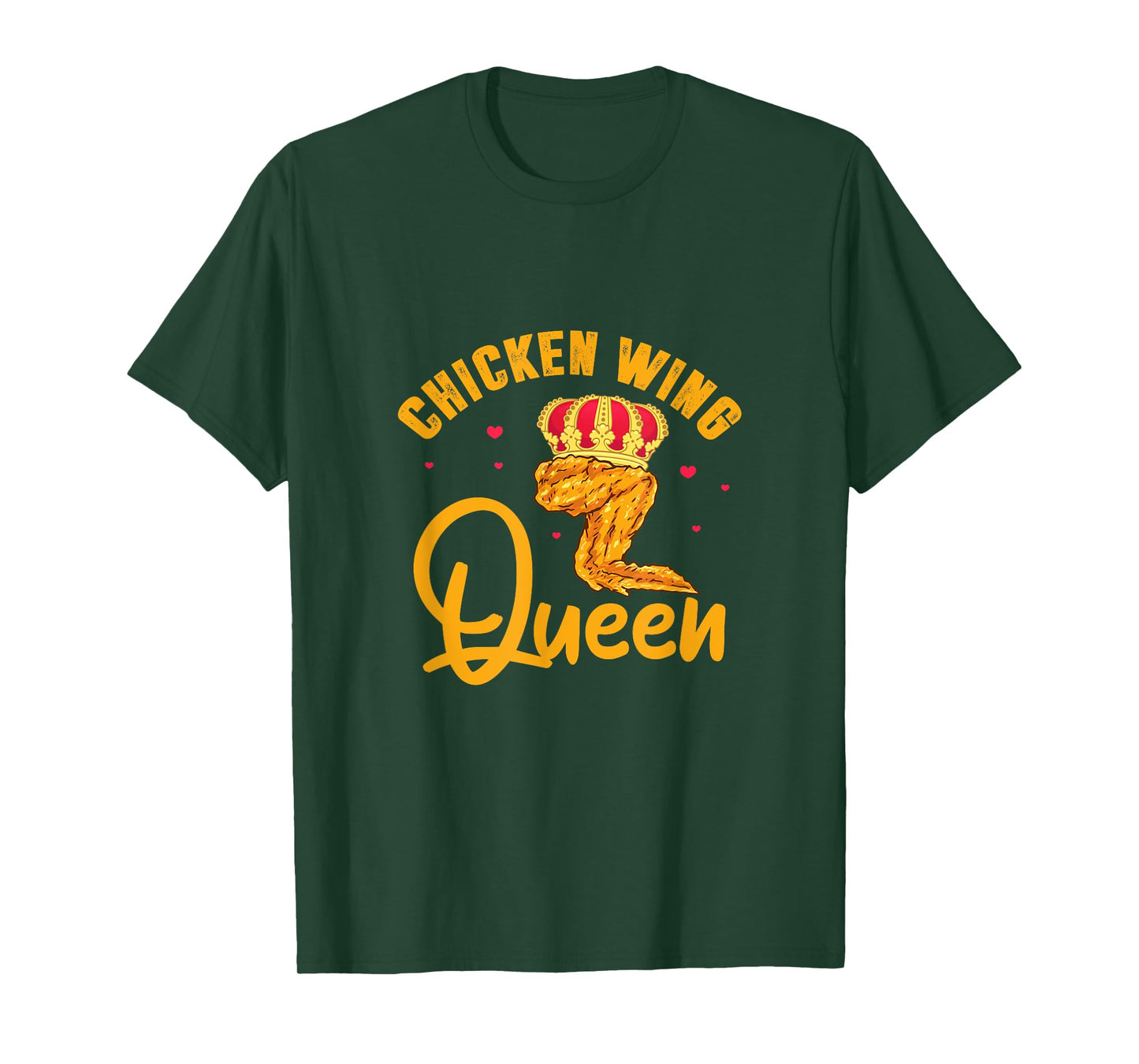 Chicken Wing Queen Black T-Shirt - Women's Small