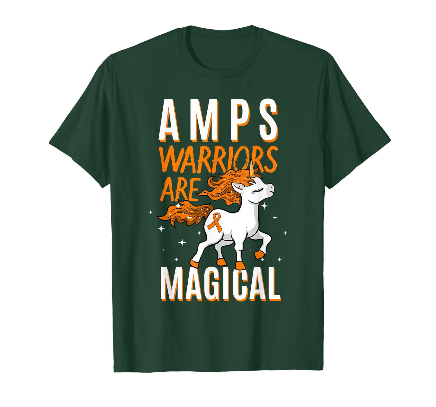 AMPS Warrior Amplified Pain Syndrome Awareness Unicorn Lover T-Shirt