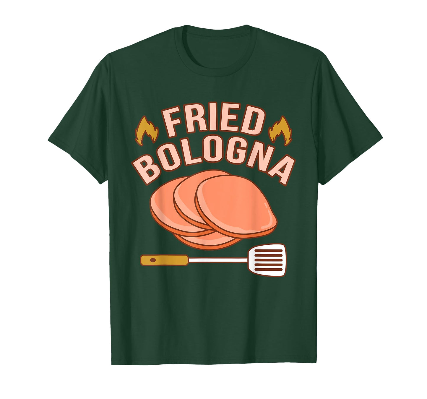 Fried Bologna Meat Sandwich Food Lover Eater Graphic T-Shirt