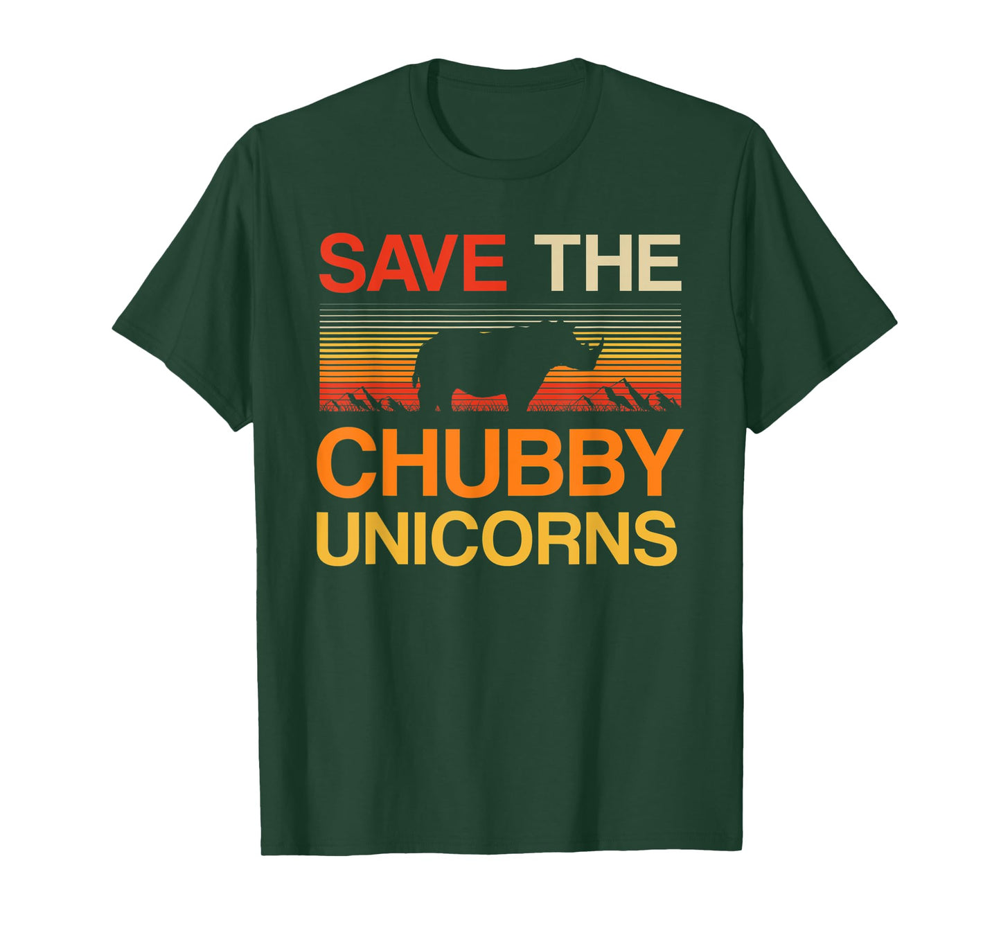 Novelty Save The Chubby Unicorn Tee T-Shirt