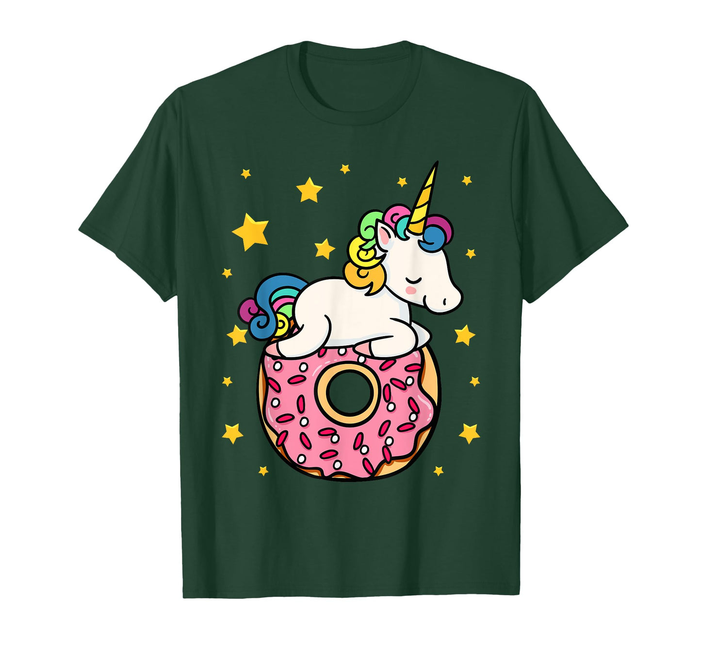 Unicorn Donut Doughnut Dessert Food Lover Candy Gift Idea T-Shirt