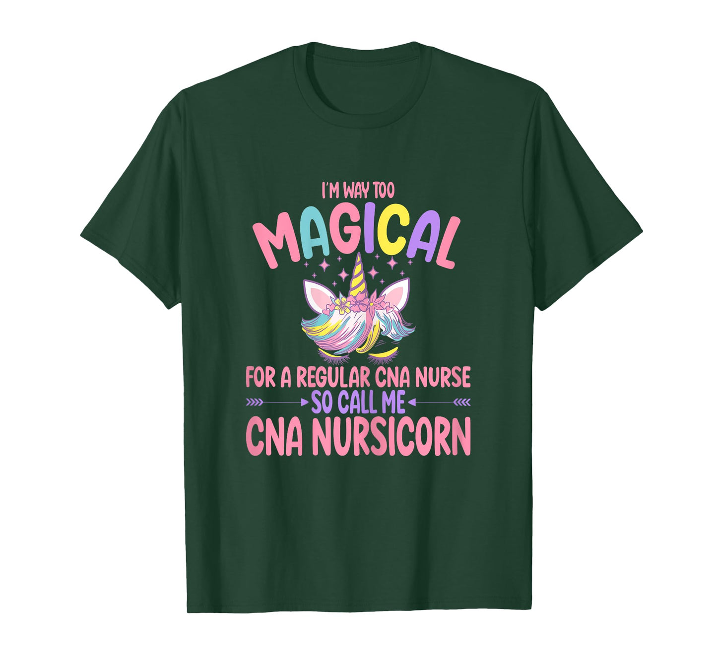 CNA Nurse Call Me CNA Nursicorn Unicorn T-Shirt