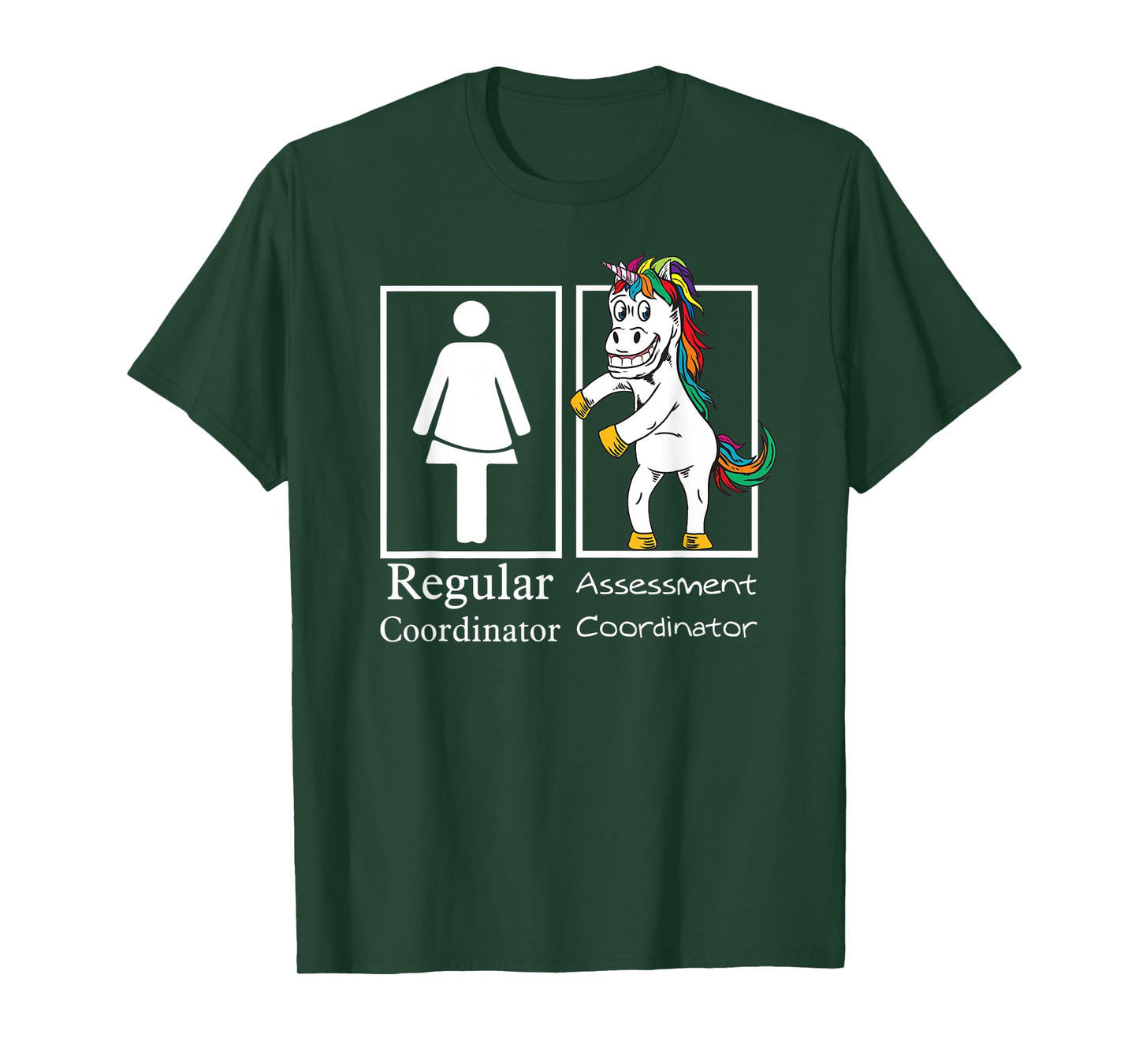 Assessment Coordinator Regular Unicorn Testing Team Gifts T-Shirt