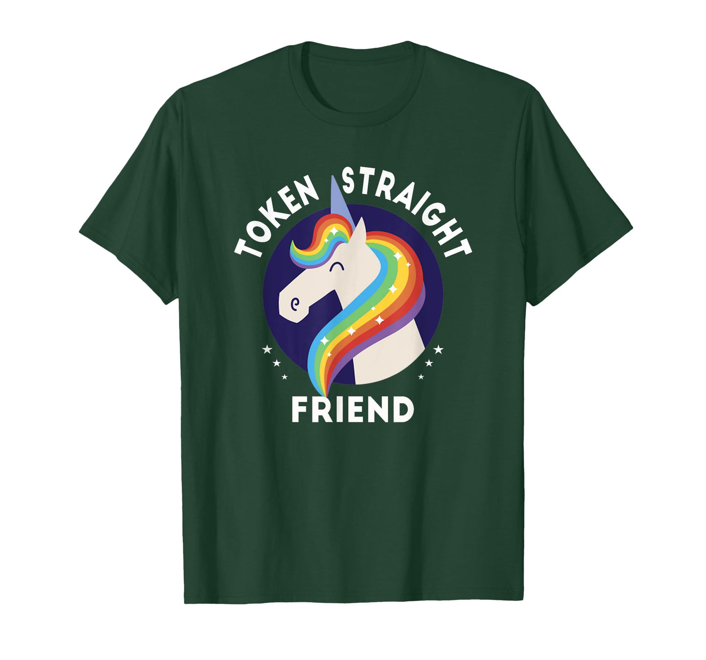 Token Straight Friend Funny Slang Queer Ally Gay Pride Stuff T-Shirt